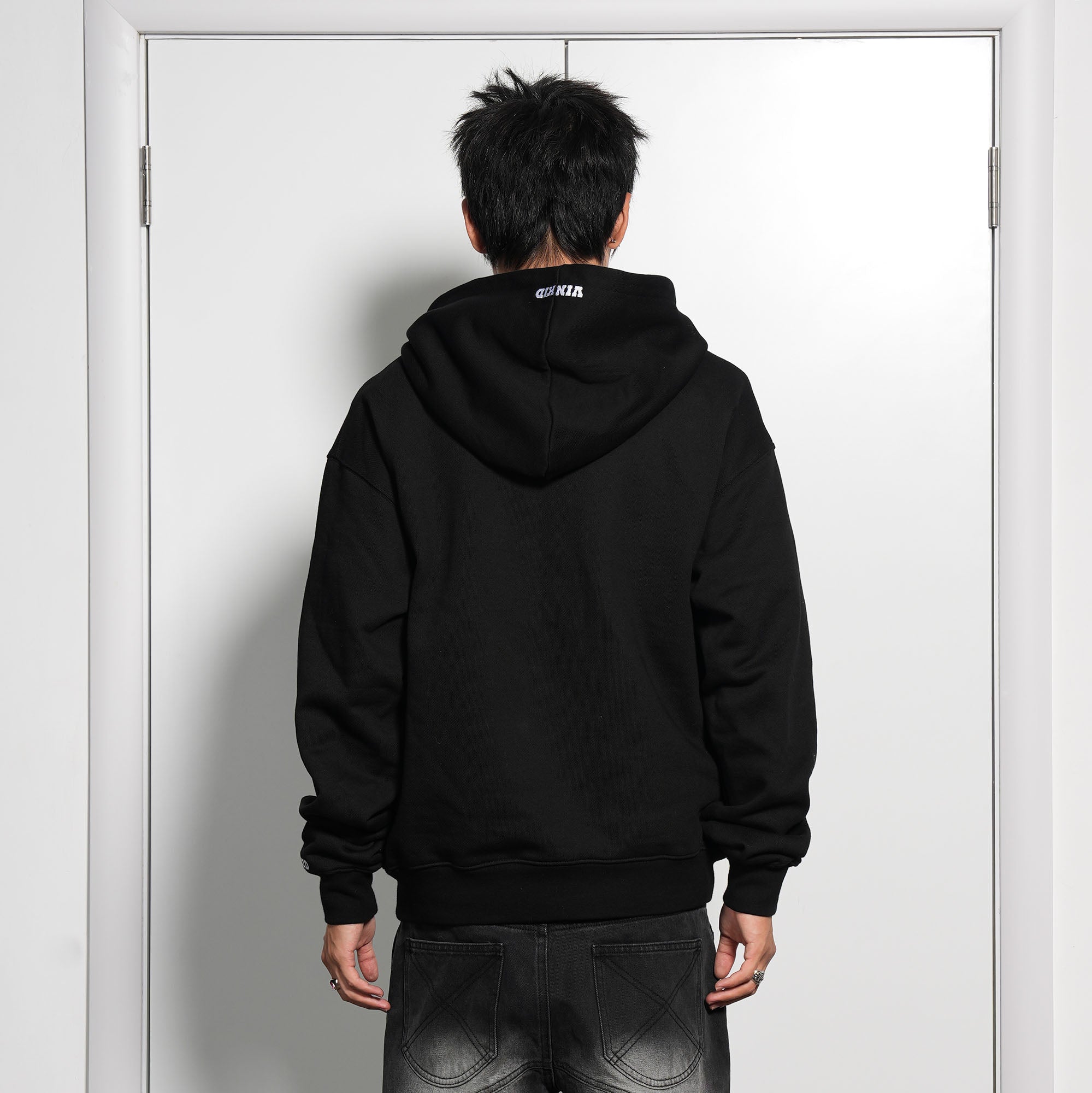 VINKID Kiss My Swag Embroidered Hoodie-Hoodie-S-Free Shipping Leatheretro