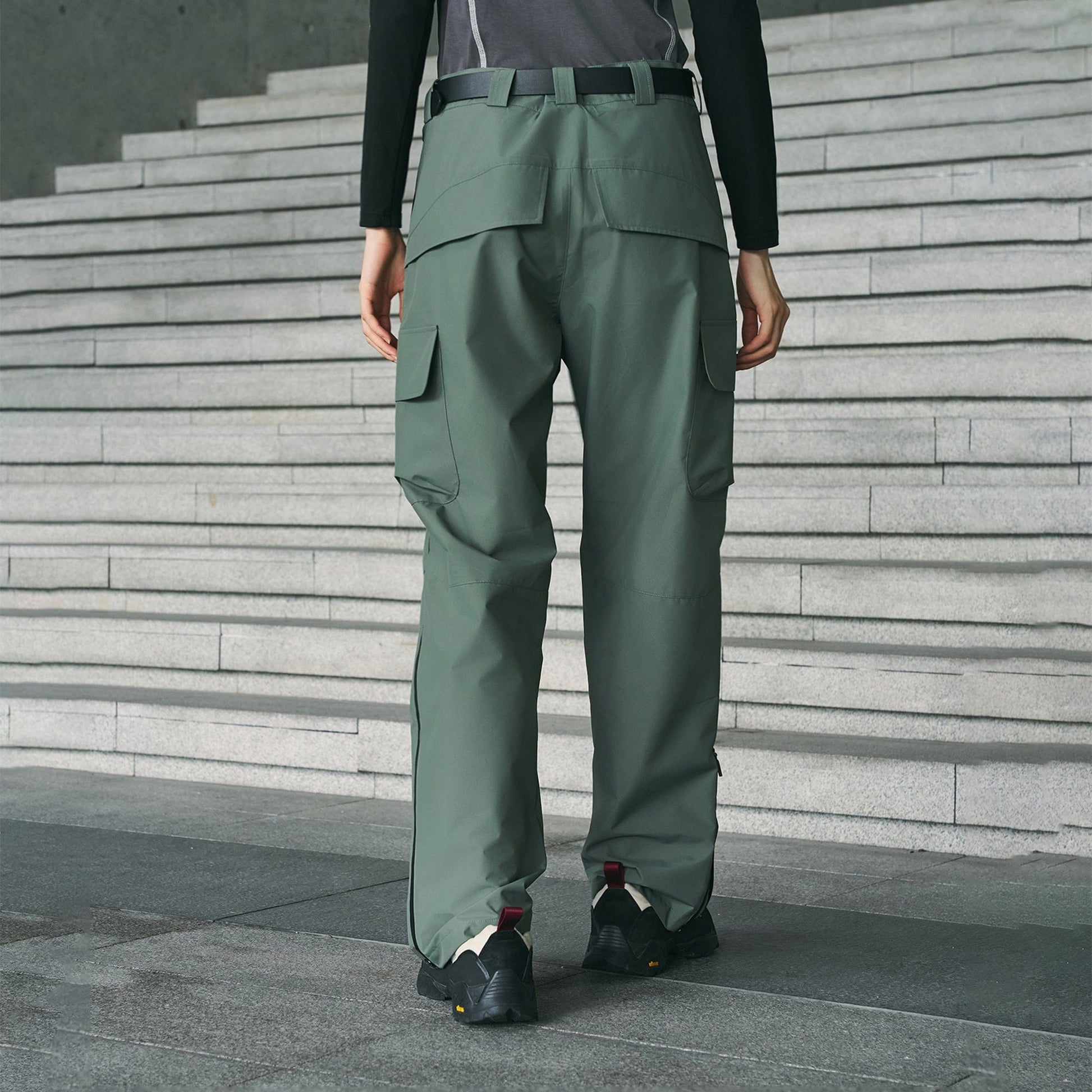 ENSHADOWER Waterproof Pleated Spliced Multi-pocket Pants-Pants-S-Black-Free Shipping Leatheretro