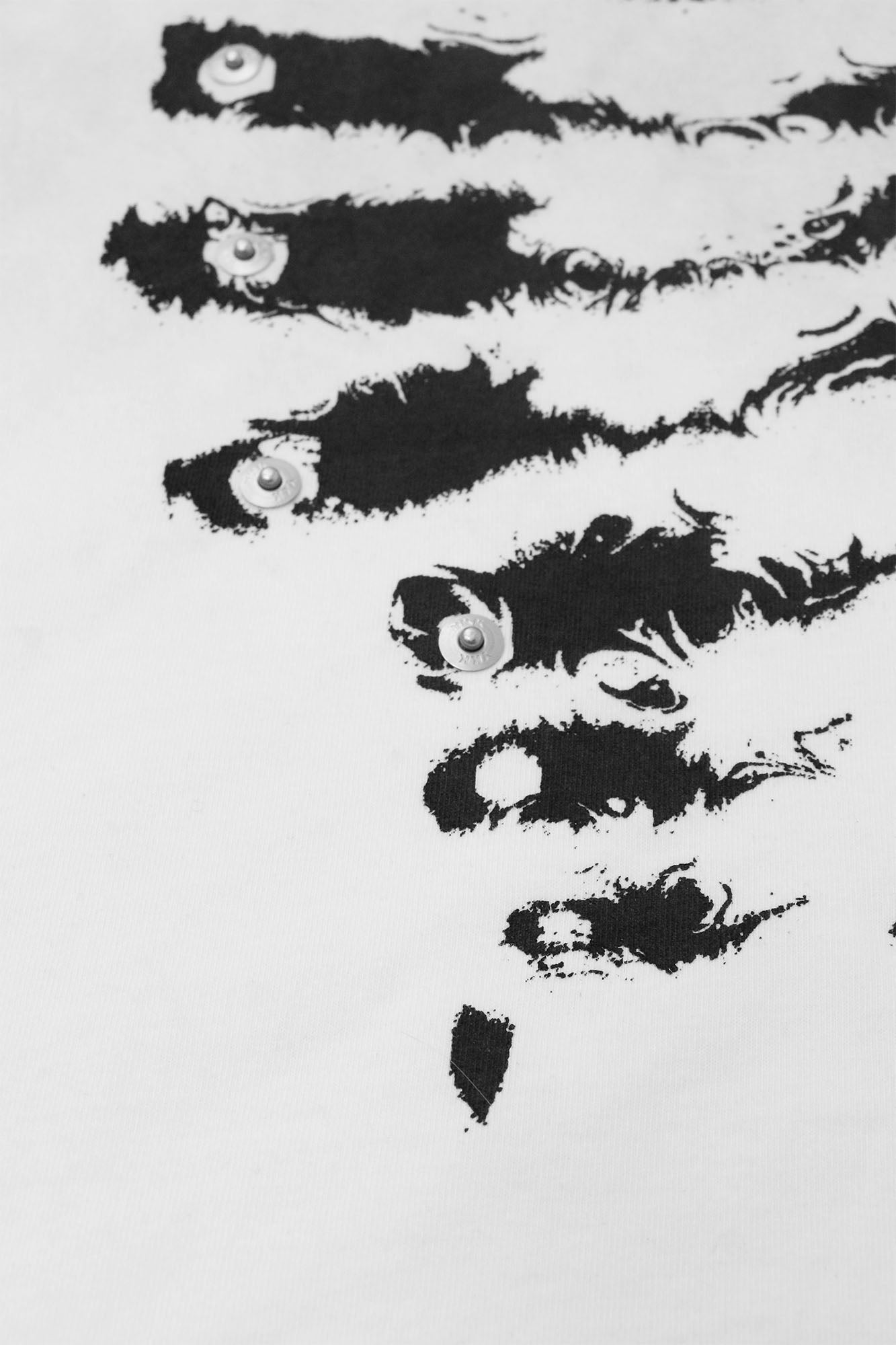 RELABEL Skeleton Graphic Rivet Long-Sleeve Tee-L/S Tee-XS-Gray-Free Shipping Leatheretro