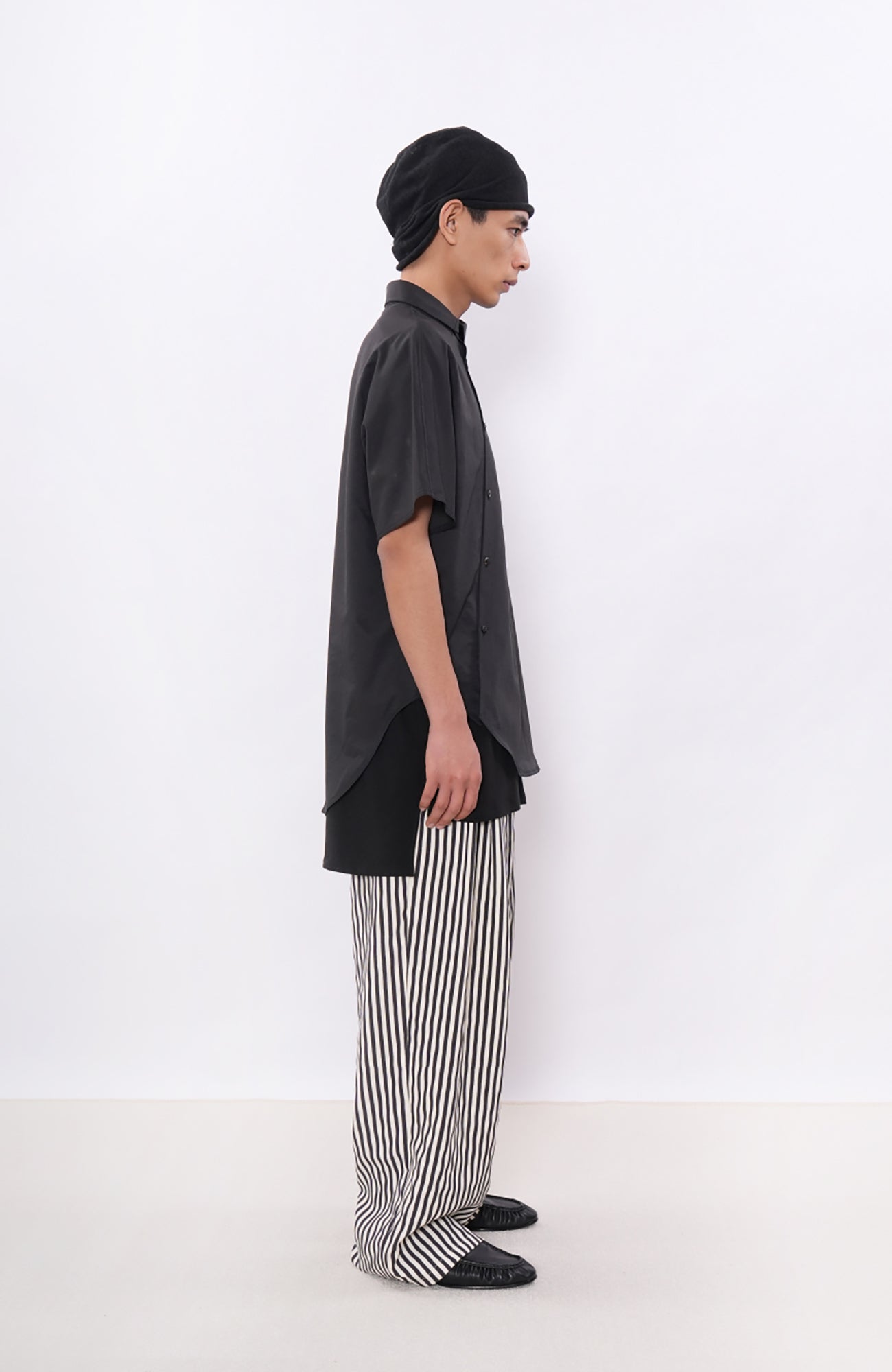 7440 37 1 Retro Contrast-Stripe Pleat Pants-Pants-S (Preorder)-Free Shipping Leatheretro