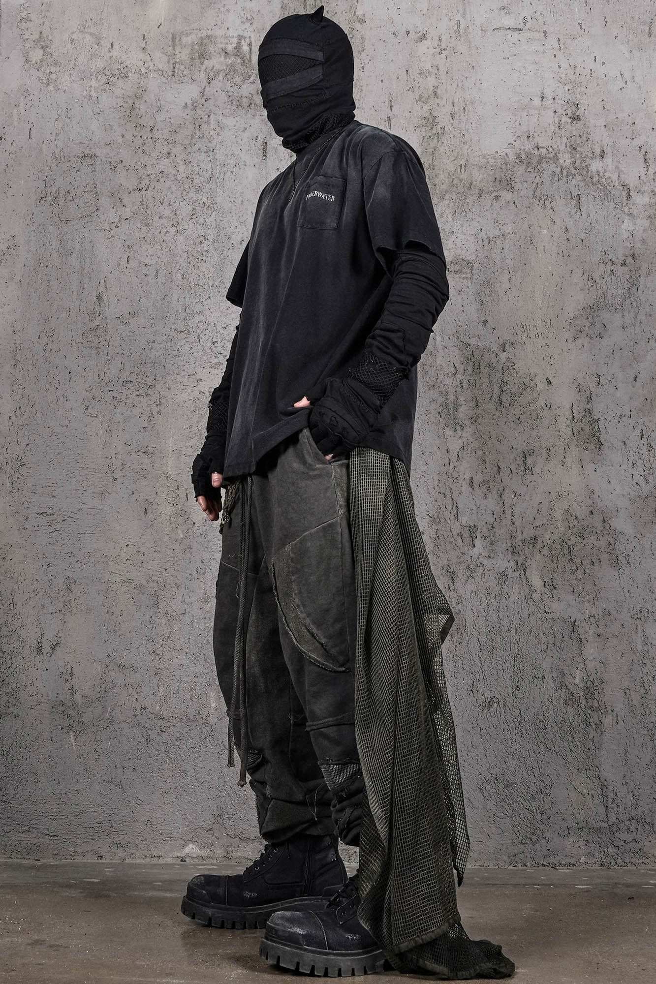 UNDERWATER Faded Curse Pocket T-Shirt-T Shirt-S-Free Shipping Leatheretro