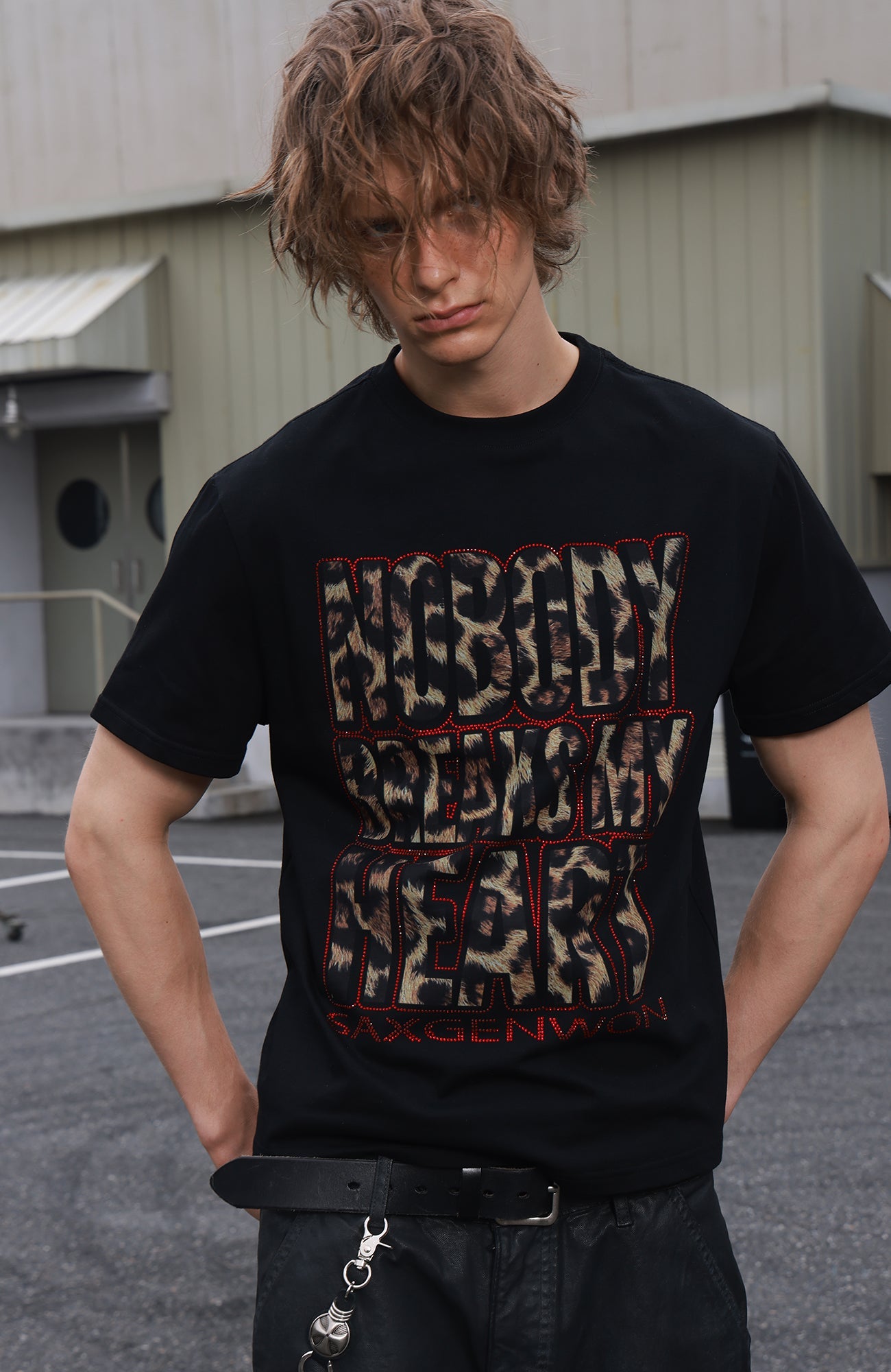 SAVAGEGROWTHWORLD Leopard Diamond Graphic T-Shirt-T Shirt-S-Free Shipping Leatheretro