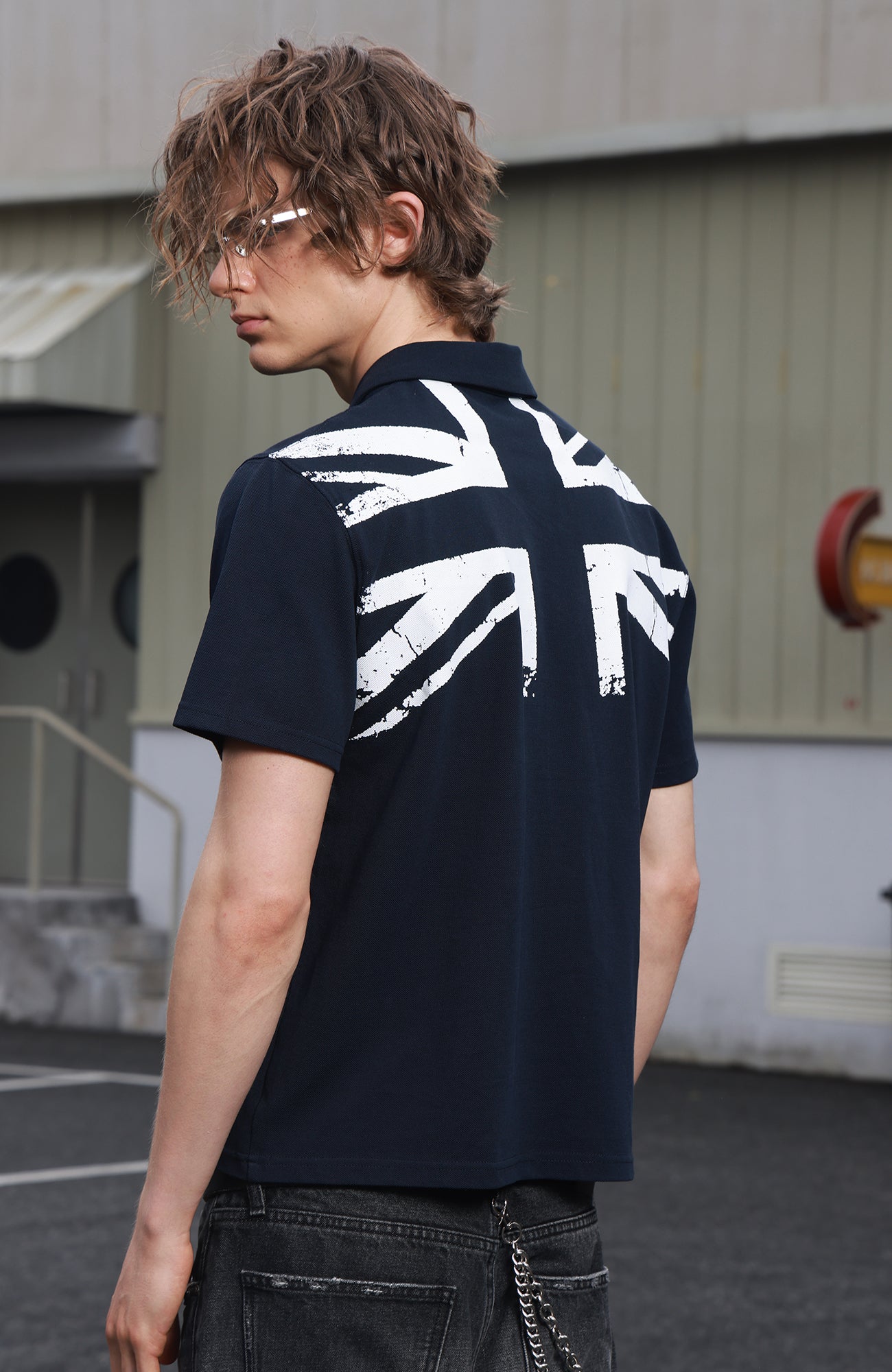SAVAGEGROWTHWORLD Retro Crest Graphic Polo Tee-T Shirt-S-Free Shipping Leatheretro