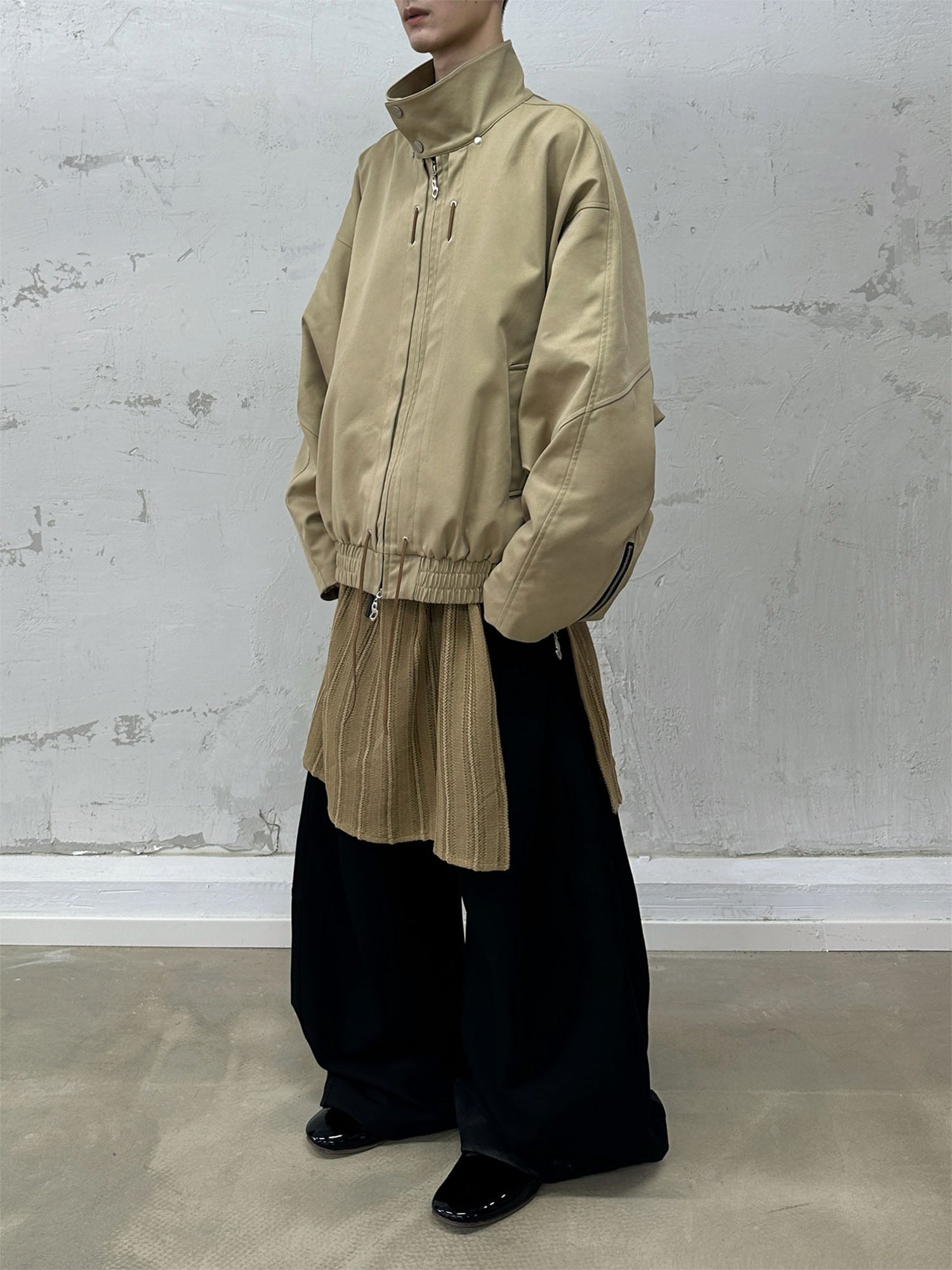 RELABEL Detachable Hood Batwing Sleeve Jacket Yellow-Jacket-XS (Preorder)-Free Shipping Leatheretro