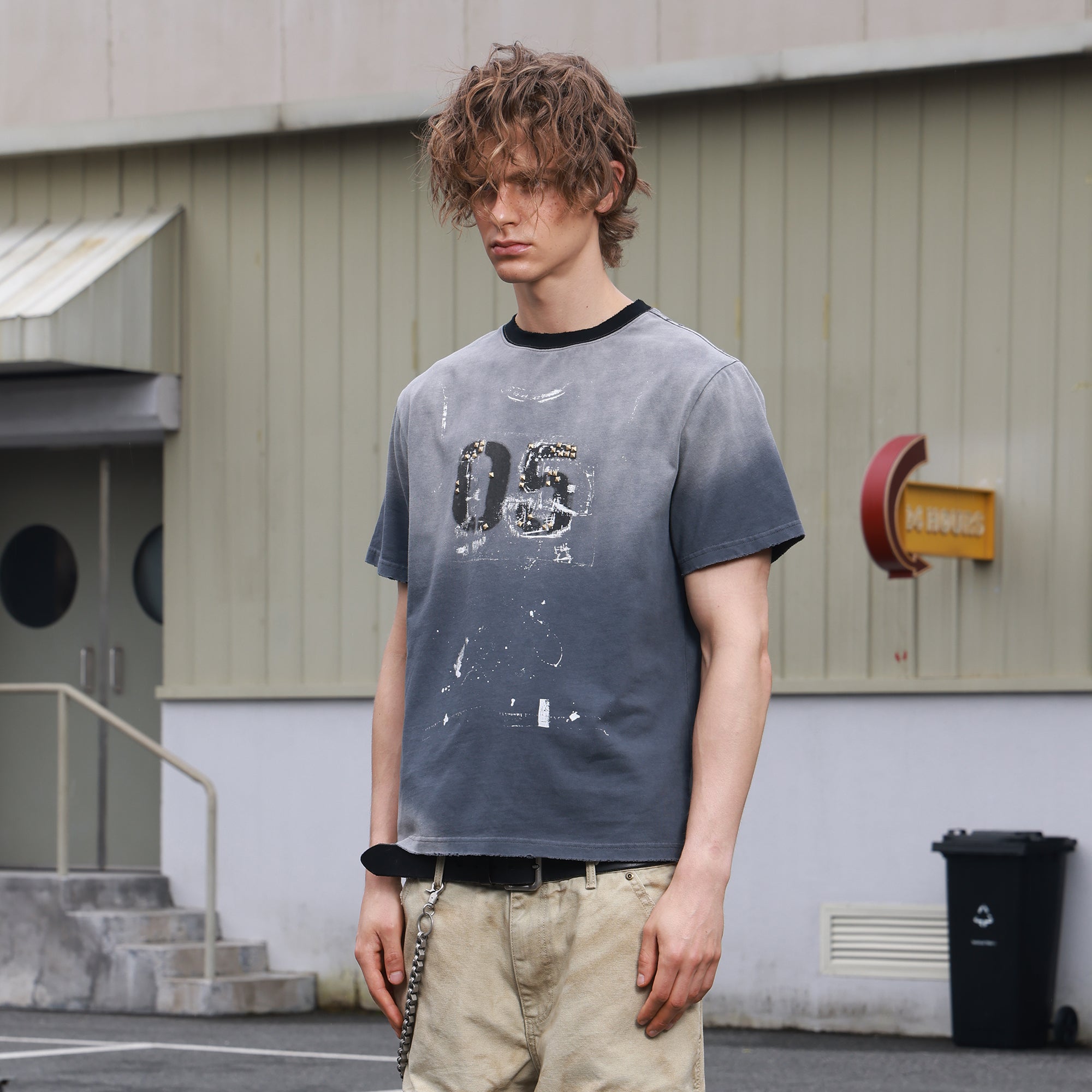 SAVAGEGROWTHWORLD Studded Distressed Graphic T-Shirt-T Shirt-S-Free Shipping Leatheretro