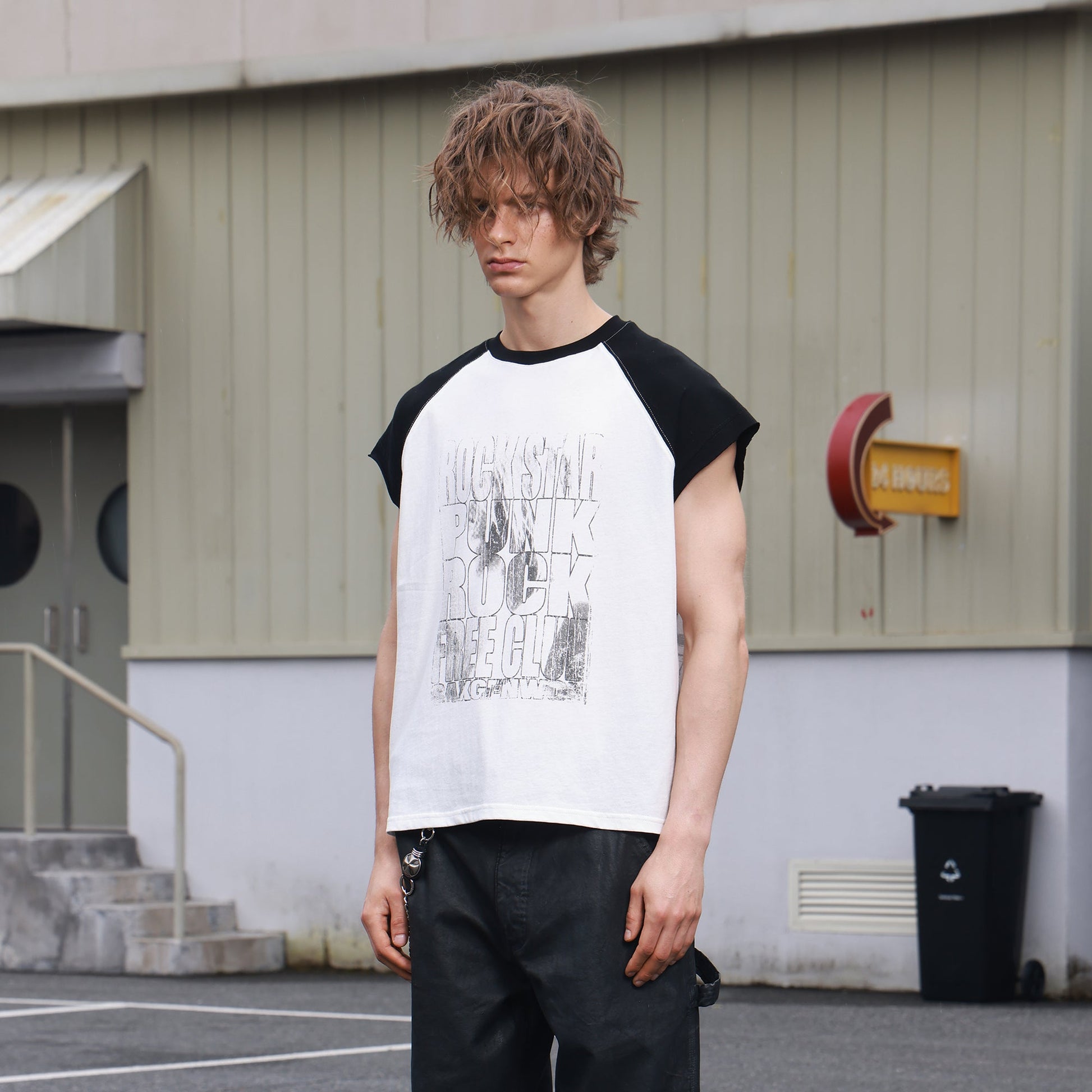 SAVAGEGROWTHWORLD Washed Rockstar Raglan T-Shirt-T Shirt-S-Free Shipping Leatheretro