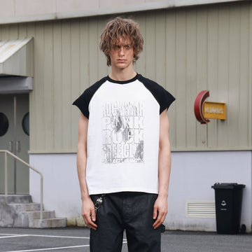 SAVAGEGROWTHWORLD Washed Rockstar Raglan T-Shirt-T Shirt-S-Free Shipping Leatheretro