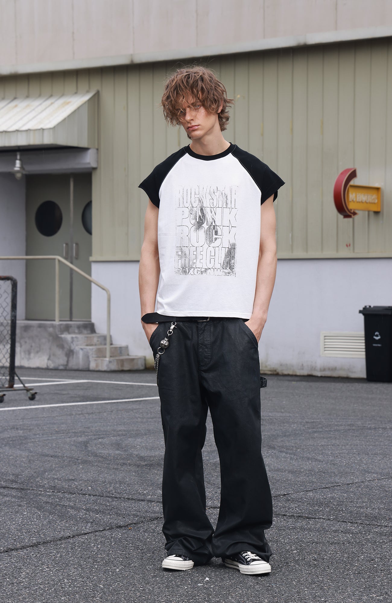 SAVAGEGROWTHWORLD Washed Rockstar Raglan T-Shirt-T Shirt-S-Free Shipping Leatheretro