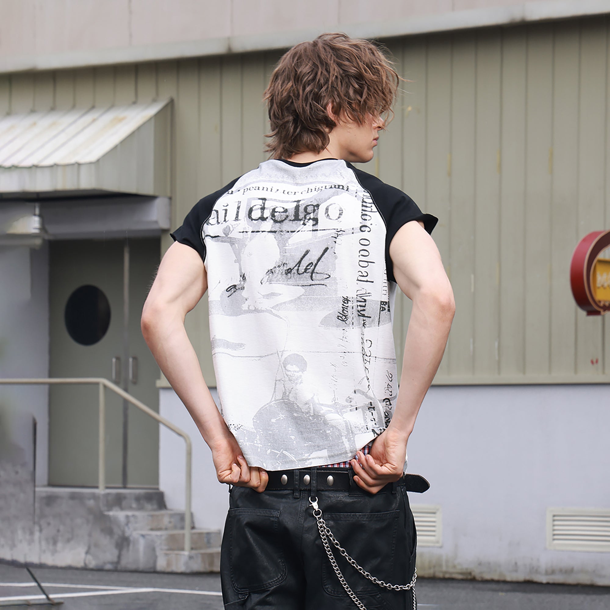 SAVAGEGROWTHWORLD Washed Rockstar Raglan T-Shirt-T Shirt-S-Free Shipping Leatheretro