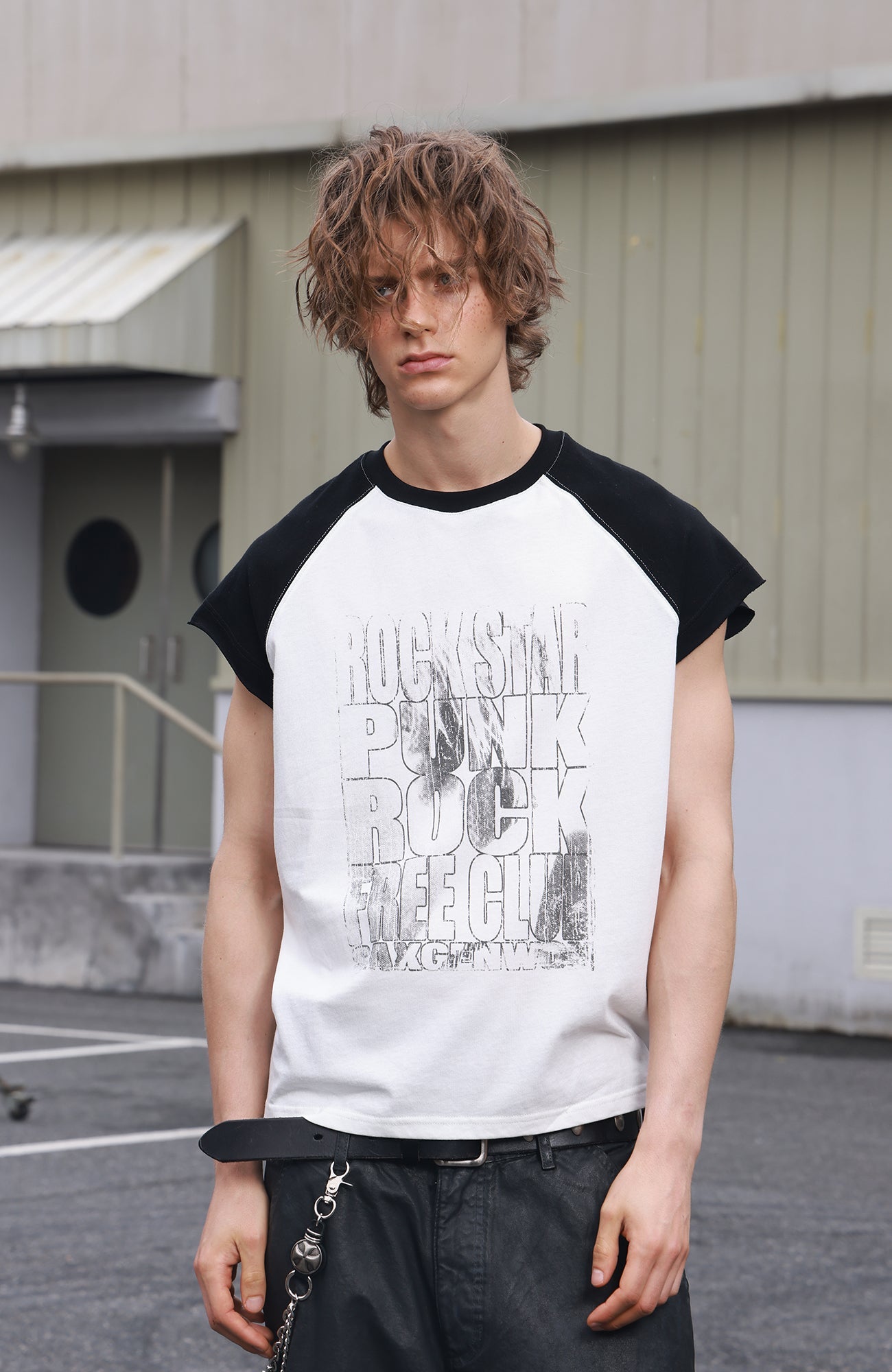 SAVAGEGROWTHWORLD Washed Rockstar Raglan T-Shirt-T Shirt-S-Free Shipping Leatheretro