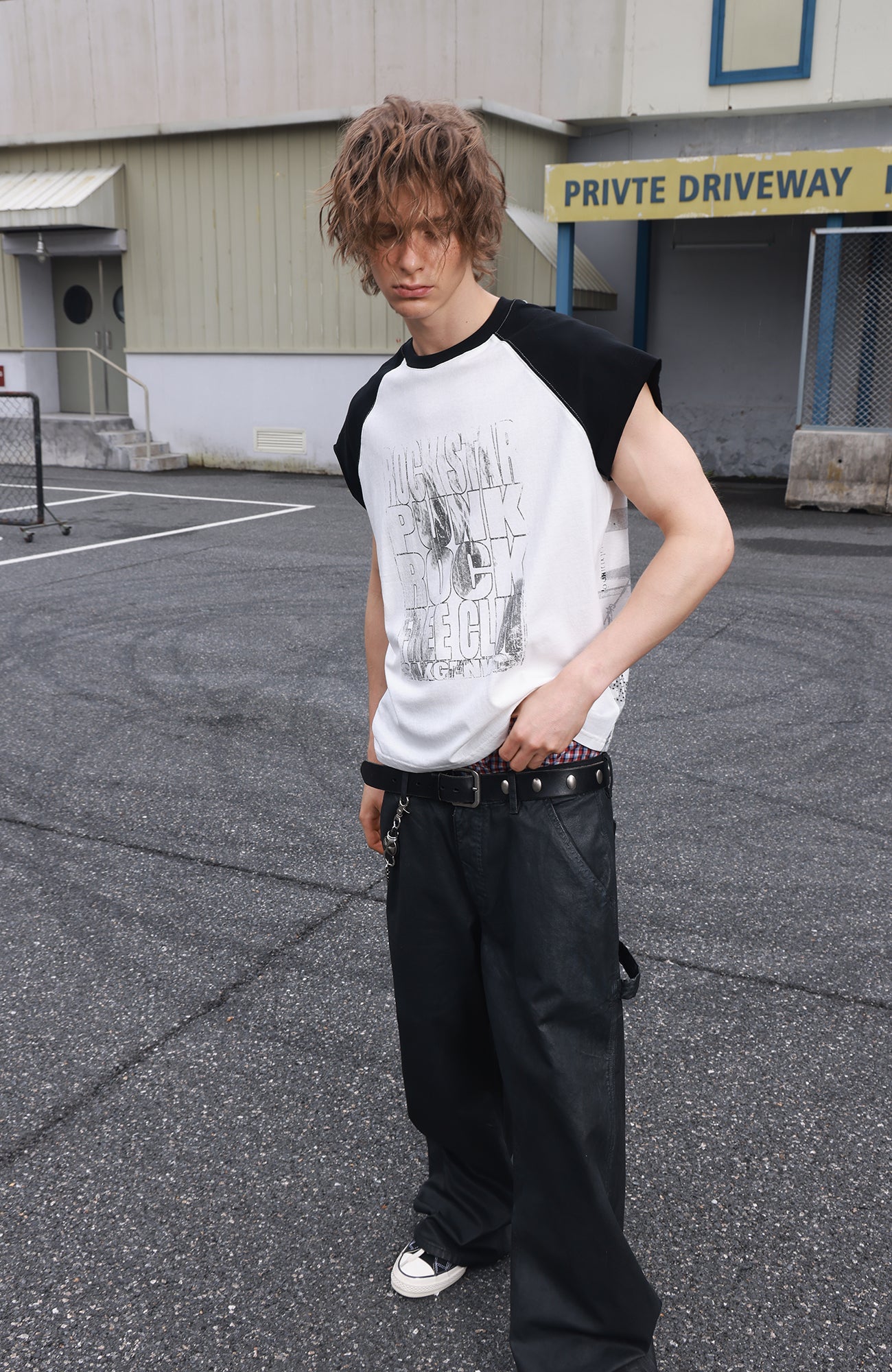 SAVAGEGROWTHWORLD Washed Rockstar Raglan T-Shirt-T Shirt-S-Free Shipping Leatheretro