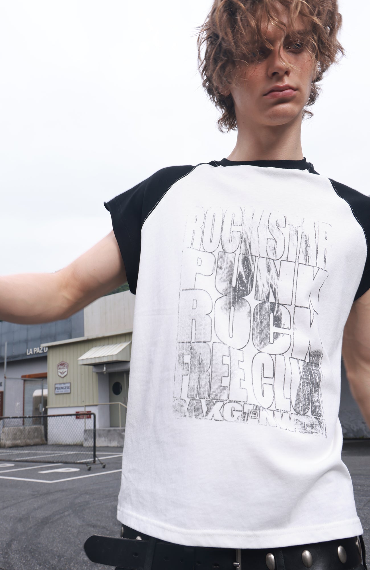 SAVAGEGROWTHWORLD Washed Rockstar Raglan T-Shirt-T Shirt-S-Free Shipping Leatheretro