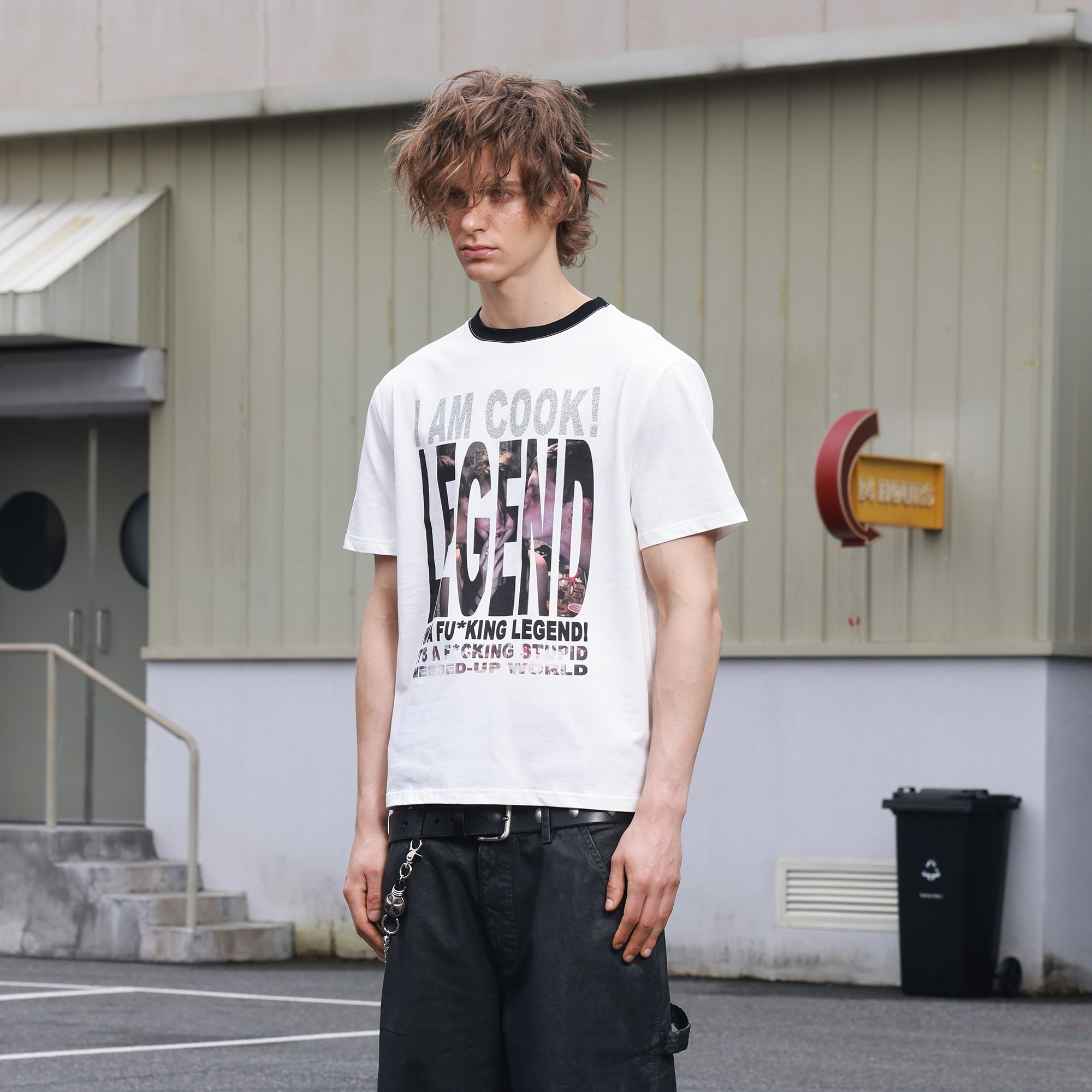 SAVAGEGROWTHWORLD Glitter Slogan Graphic Tee-T Shirt-S-Free Shipping Leatheretro
