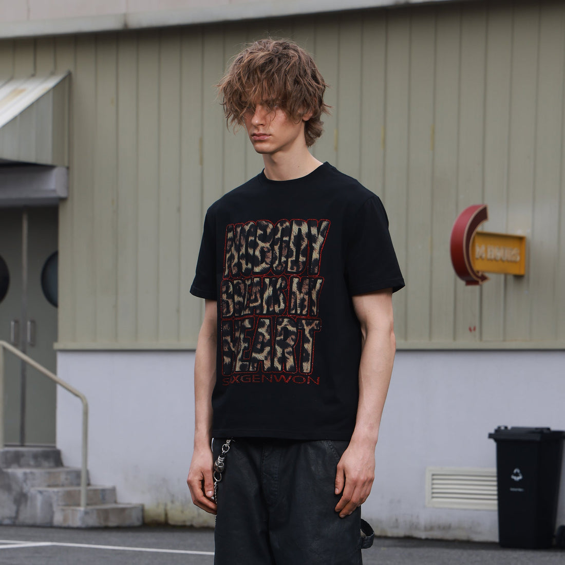 SAVAGEGROWTHWORLD Leopard Diamond Graphic T-Shirt-T Shirt-S-Free Shipping Leatheretro