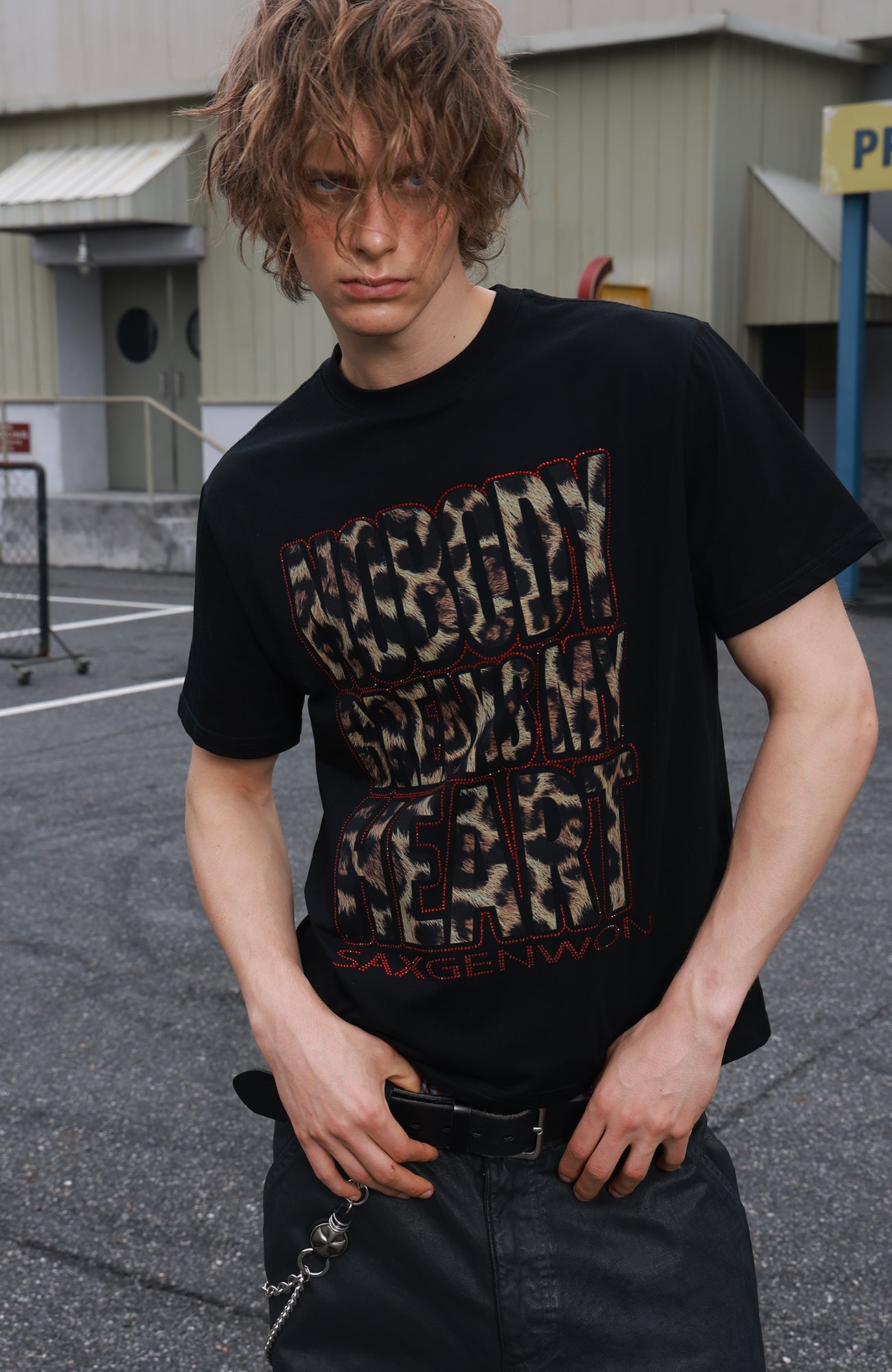 SAVAGEGROWTHWORLD Leopard Diamond Graphic T-Shirt-T Shirt-S-Free Shipping Leatheretro
