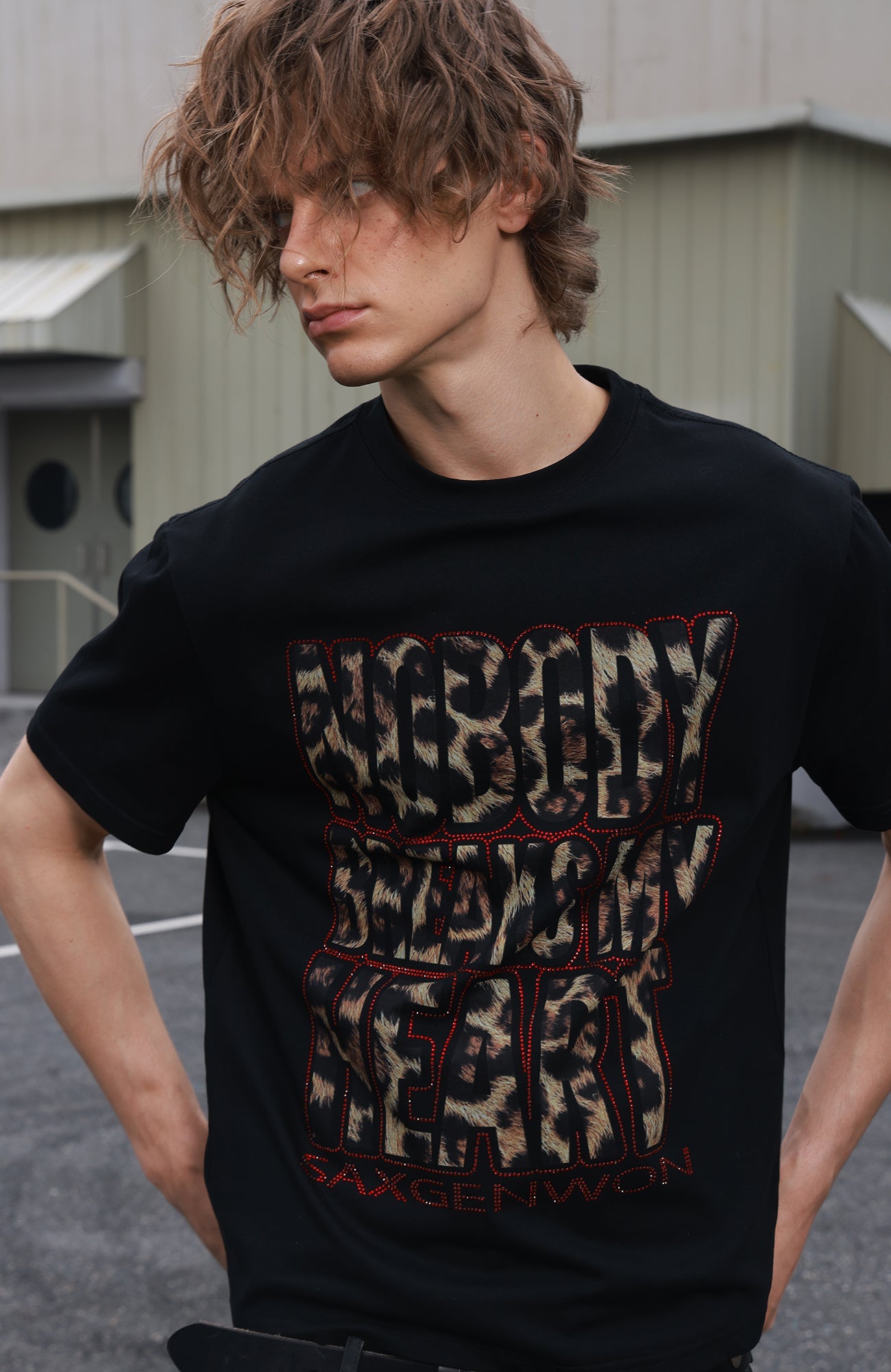 SAVAGEGROWTHWORLD Leopard Diamond Graphic T-Shirt-T Shirt-S-Free Shipping Leatheretro