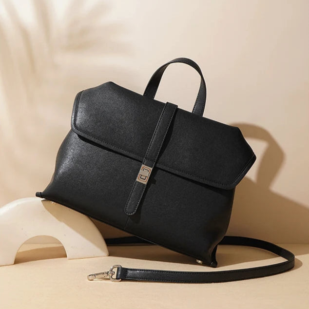 Genuine Leather Women’s Shoulder Bag – Large Capacity Retro Crossbody Handbag-Handbags, Wallets & Cases-Brown-Free Shipping Leatheretro