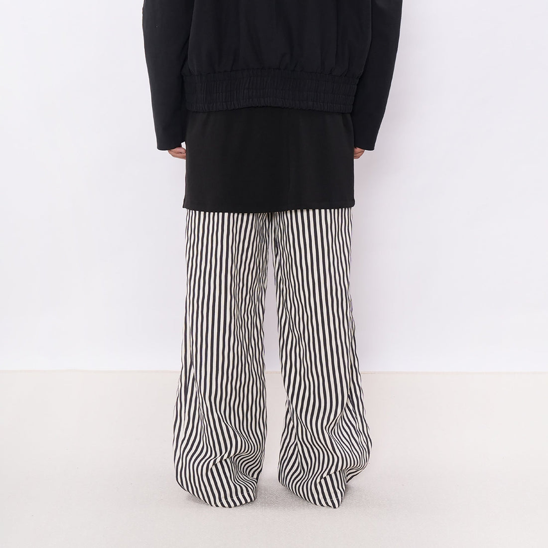 7440 37 1 Retro Contrast-Stripe Pleat Pants-Pants-S (Preorder)-Free Shipping Leatheretro