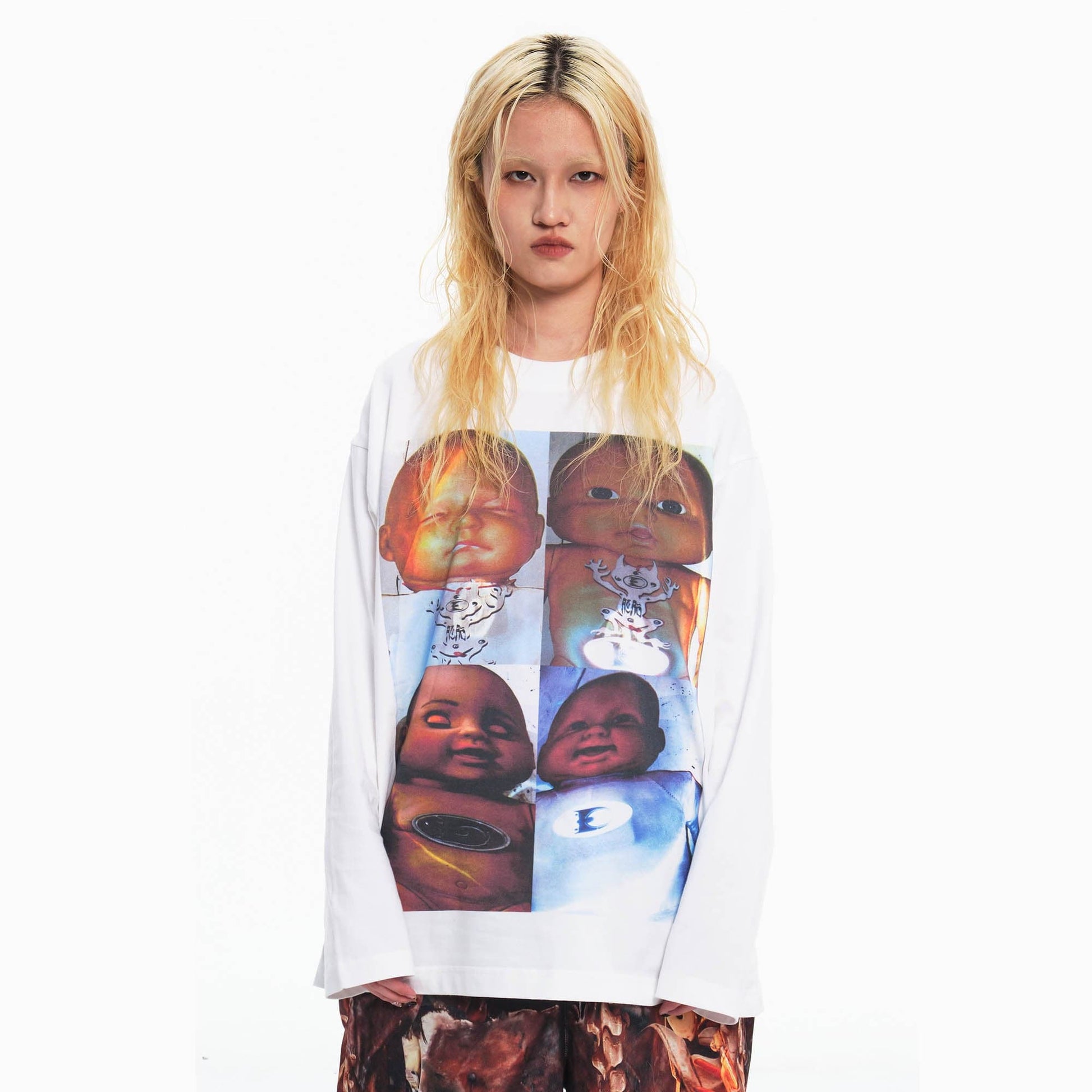 EMBRYO Four Baby Graphics Long-Sleeve Tee-L/S Tee-S-Free Shipping Leatheretro