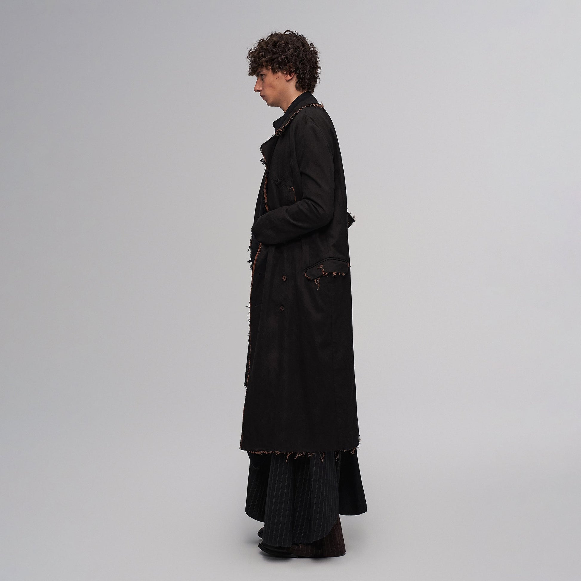 ILNya Nieternite Nifutur Raw-Edge Wool-Blend Longline Coat-Jacket-S(0)-Free Shipping Leatheretro
