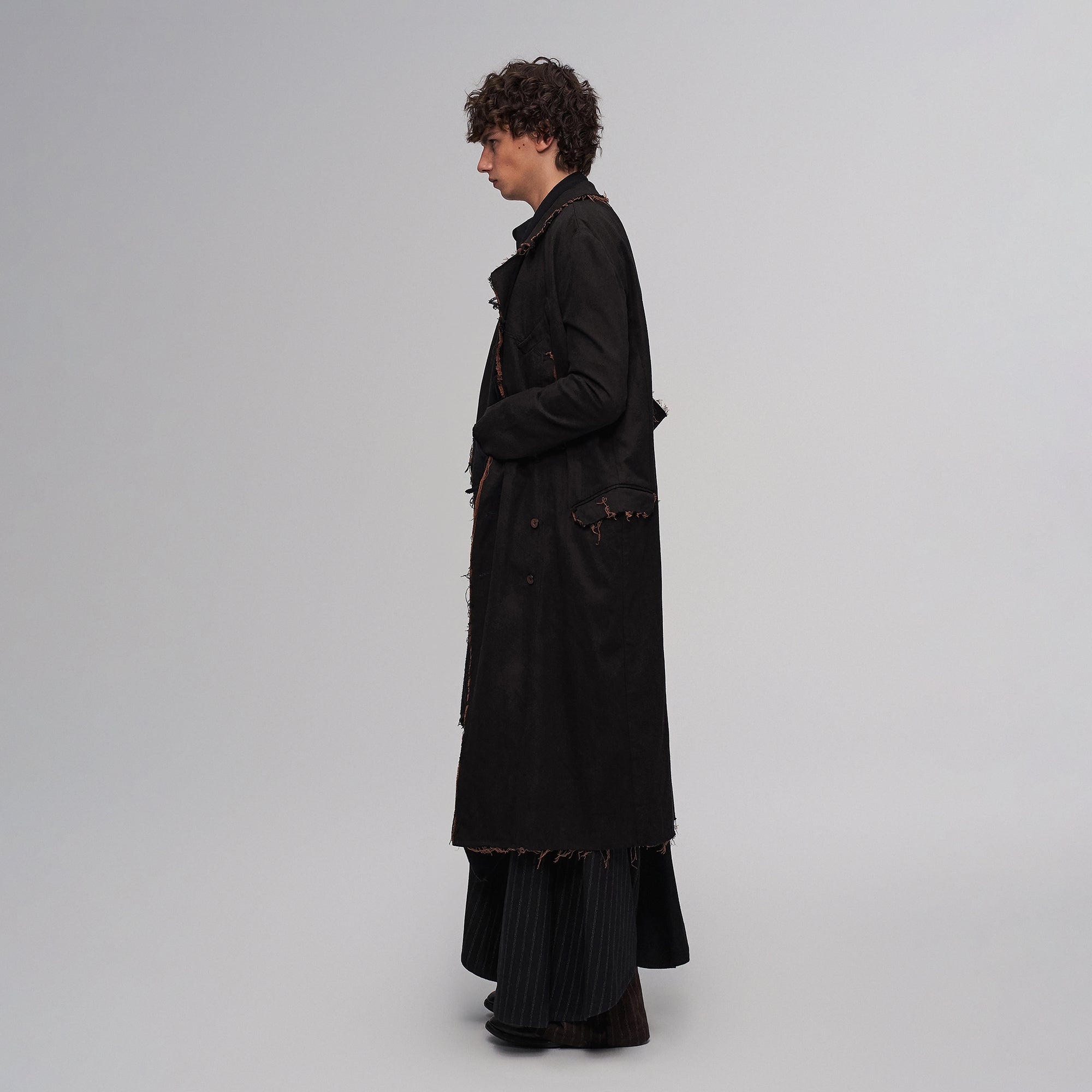 ILNya Nieternite Nifutur Raw-Edge Wool-Blend Longline Coat-Jacket-S(0)-Free Shipping Leatheretro