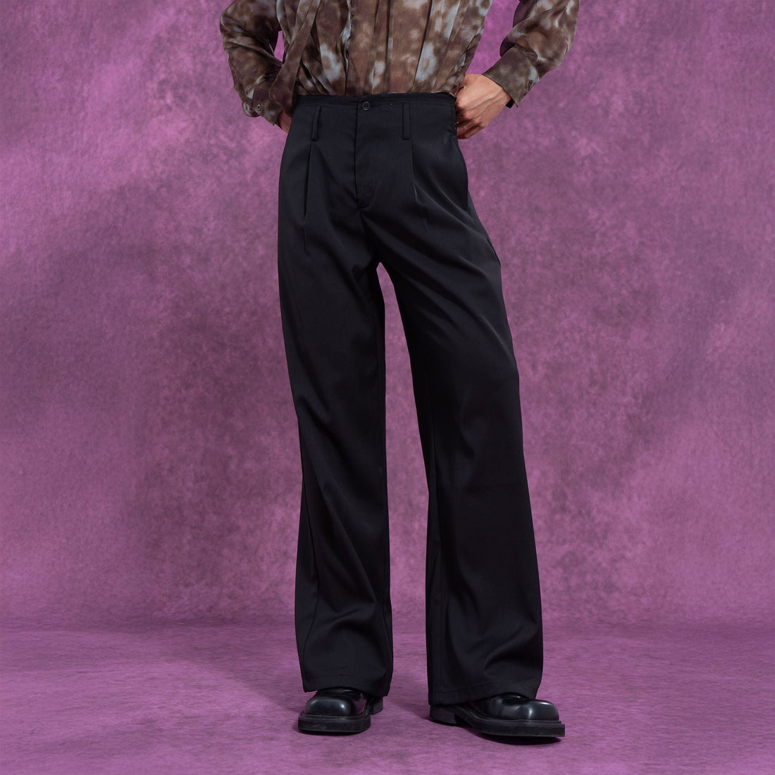 CLP Essential High-Waisted Straight-Leg Pants-Pants-S-Free Shipping Leatheretro