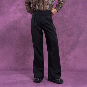 CLP Essential High-Waisted Straight-Leg Pants-Pants-S-Free Shipping Leatheretro