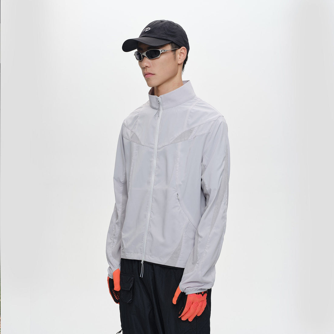 CATSSTAC Utility Dual-Zip Stand Collar UV Protection Jacket-Jacket-Black-M-Free Shipping Leatheretro