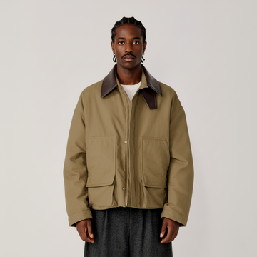 OPICLOTH Faux Leather Collar Windproof Jacket-Jacket-XS-Free Shipping Leatheretro