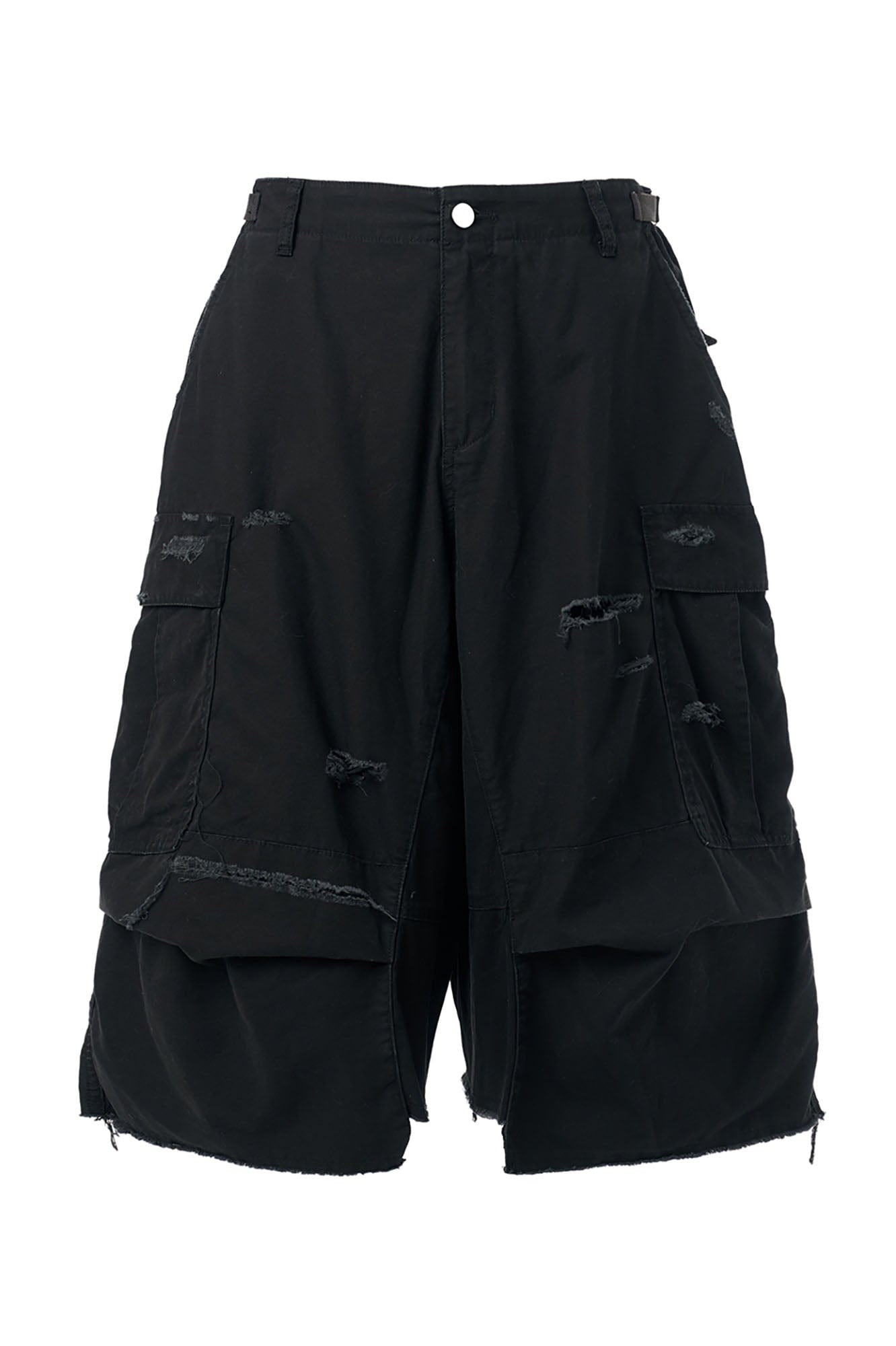 STEEPC Ripped Multi-Pocket Spliced Shorts-Shorts-S-Khaki-Free Shipping Leatheretro