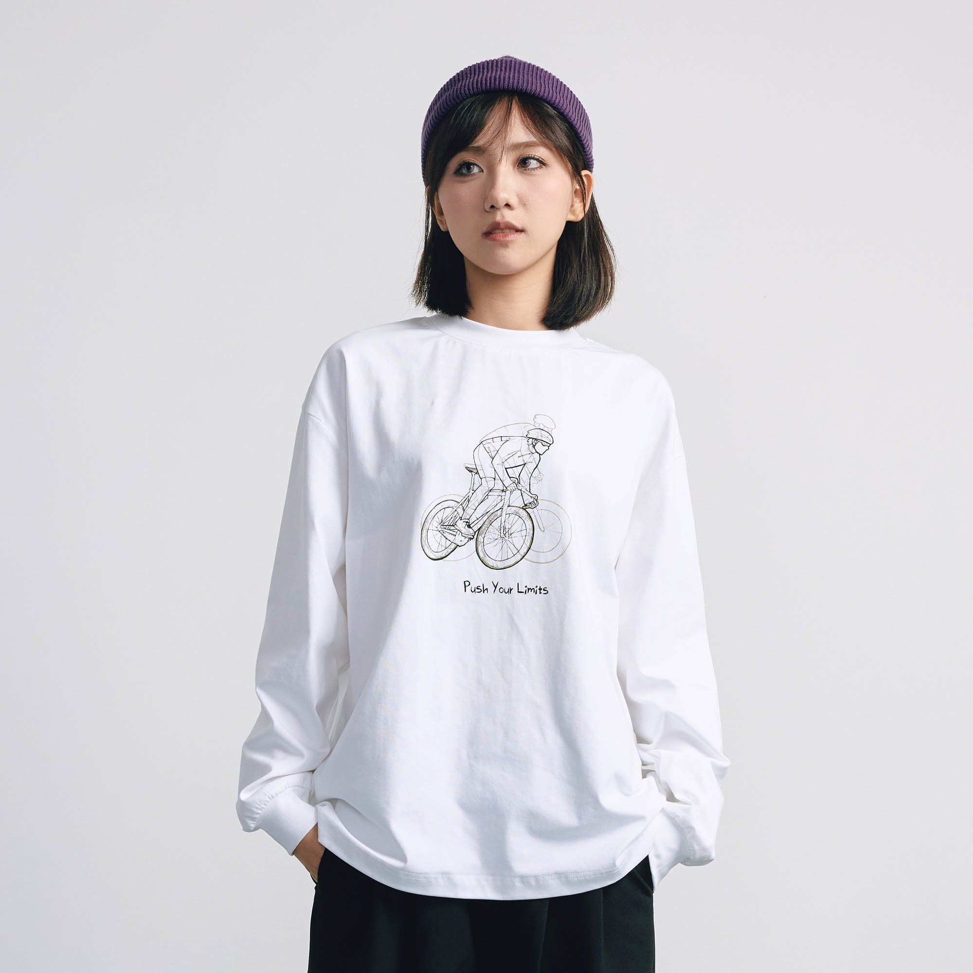 BANANA CLUB Racing Sorona Quick-Dry Training Long-Sleeve Tee-L/S Tee-XS-White-Free Shipping Leatheretro