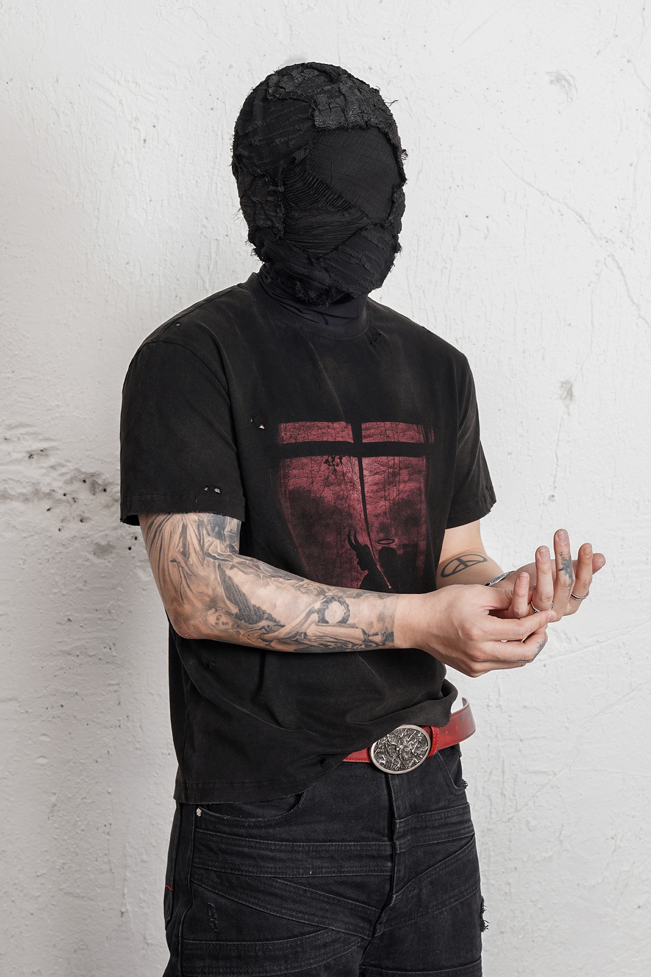 UNDERWATER Washed Distressed Graphic T-Shirt-T Shirt-S-Free Shipping Leatheretro