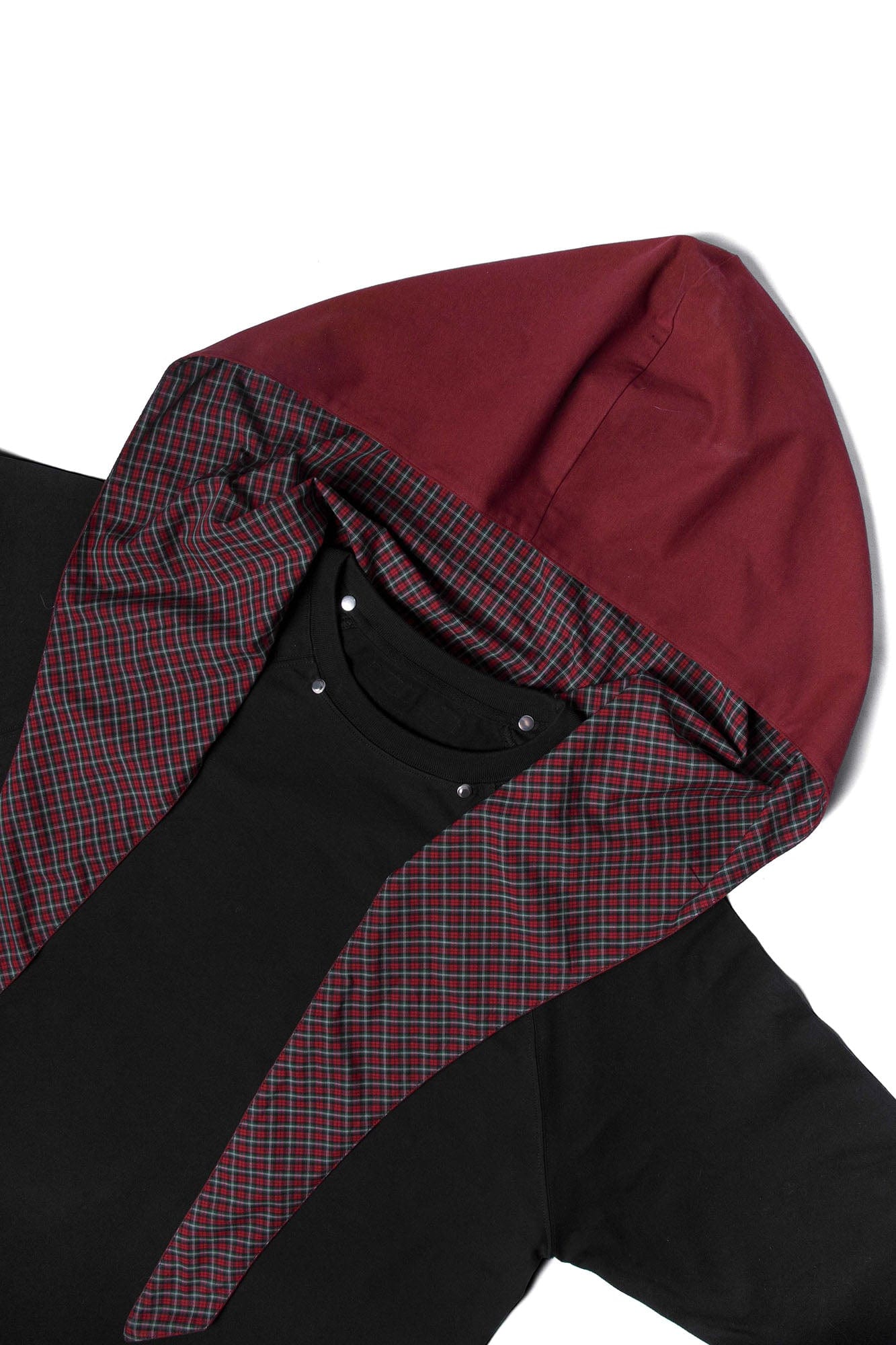 RELABEL Detachable Hood Long-Sleeve Tee Black-L/S Tee-XS-Free Shipping Leatheretro