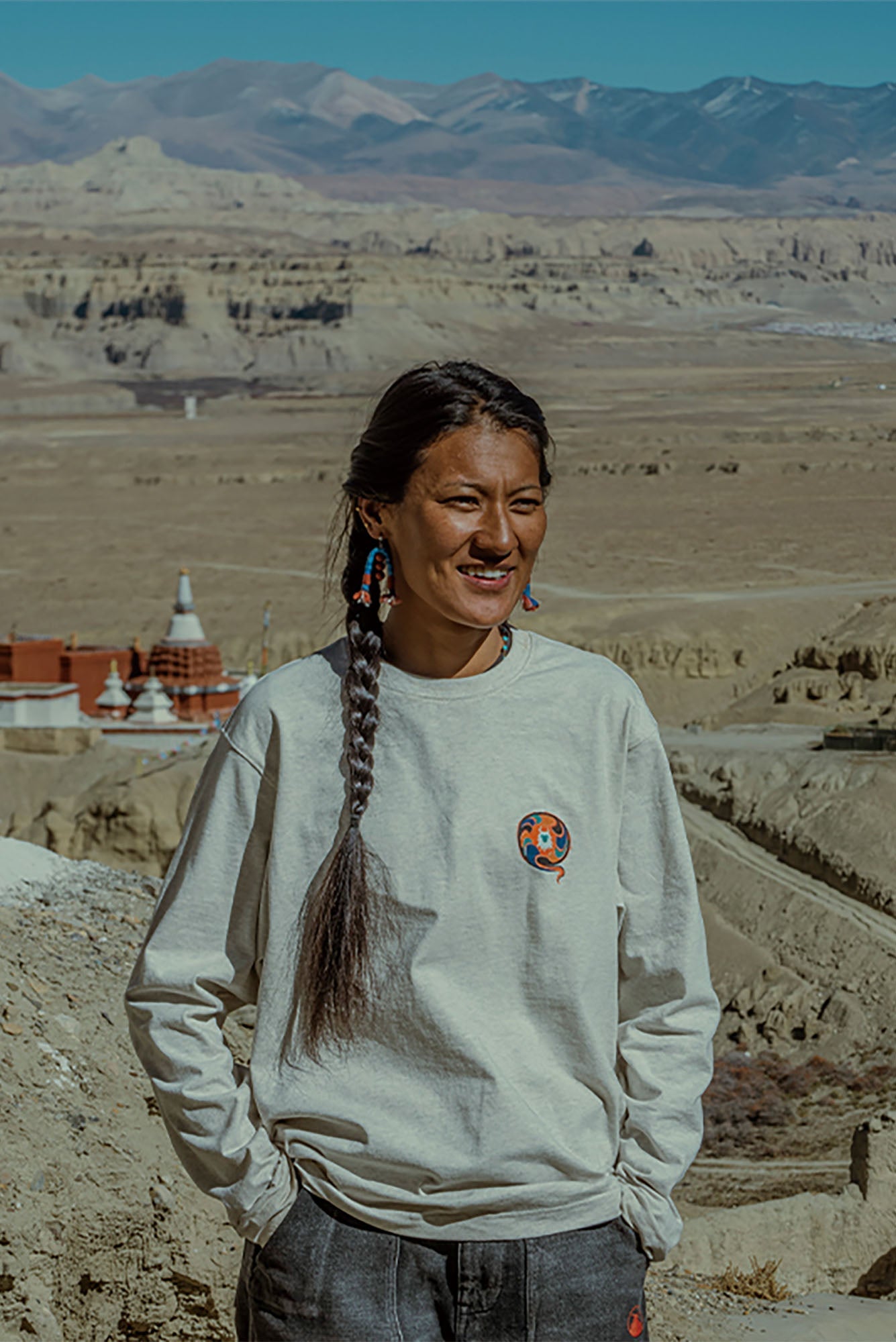 NERHI Mural Graphic Long-Sleeve Tee-L/S Tee-S-Black (Preorder)-Free Shipping Leatheretro