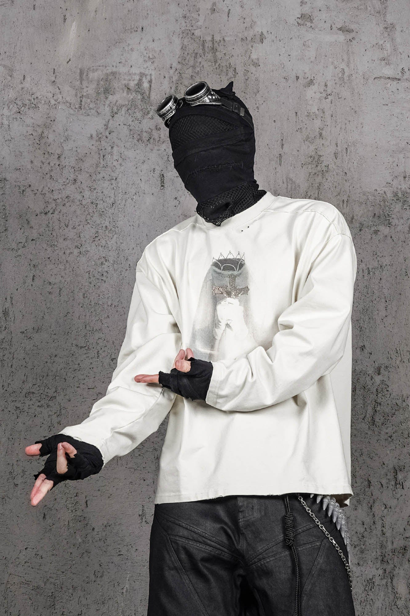 UNDERWATER Bridal Lament Long-Sleeve Tee White-T Shirt-S-Free Shipping Leatheretro