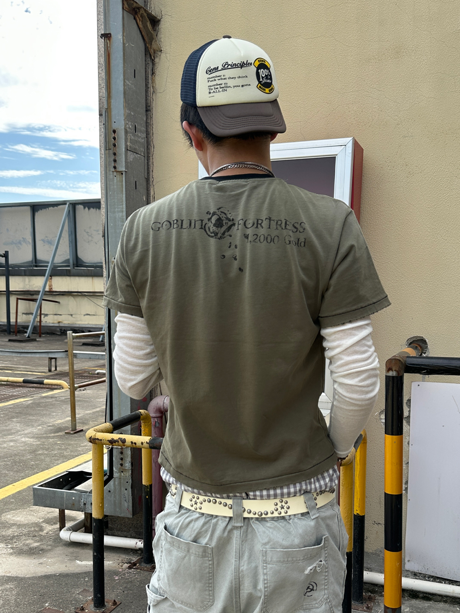 ESAIAS Washed Faded Graphic T-Shirt-T Shirt-S-Free Shipping Leatheretro