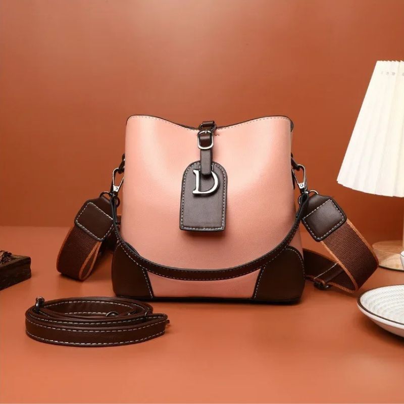 Women's Luxury Travel Bag– Retro Textured Bucket Shoulder & Crossbody Bag-Tote Bag-Brown-Free Shipping Leatheretro