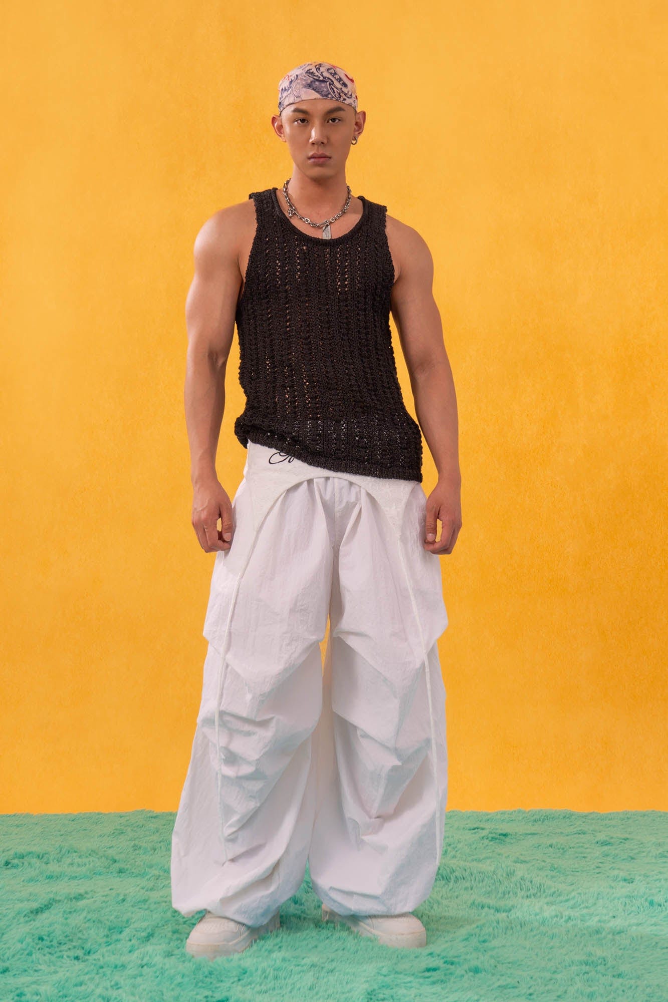 CLP Knitted Tank Top-Tank Top-M-Black-Free Shipping Leatheretro