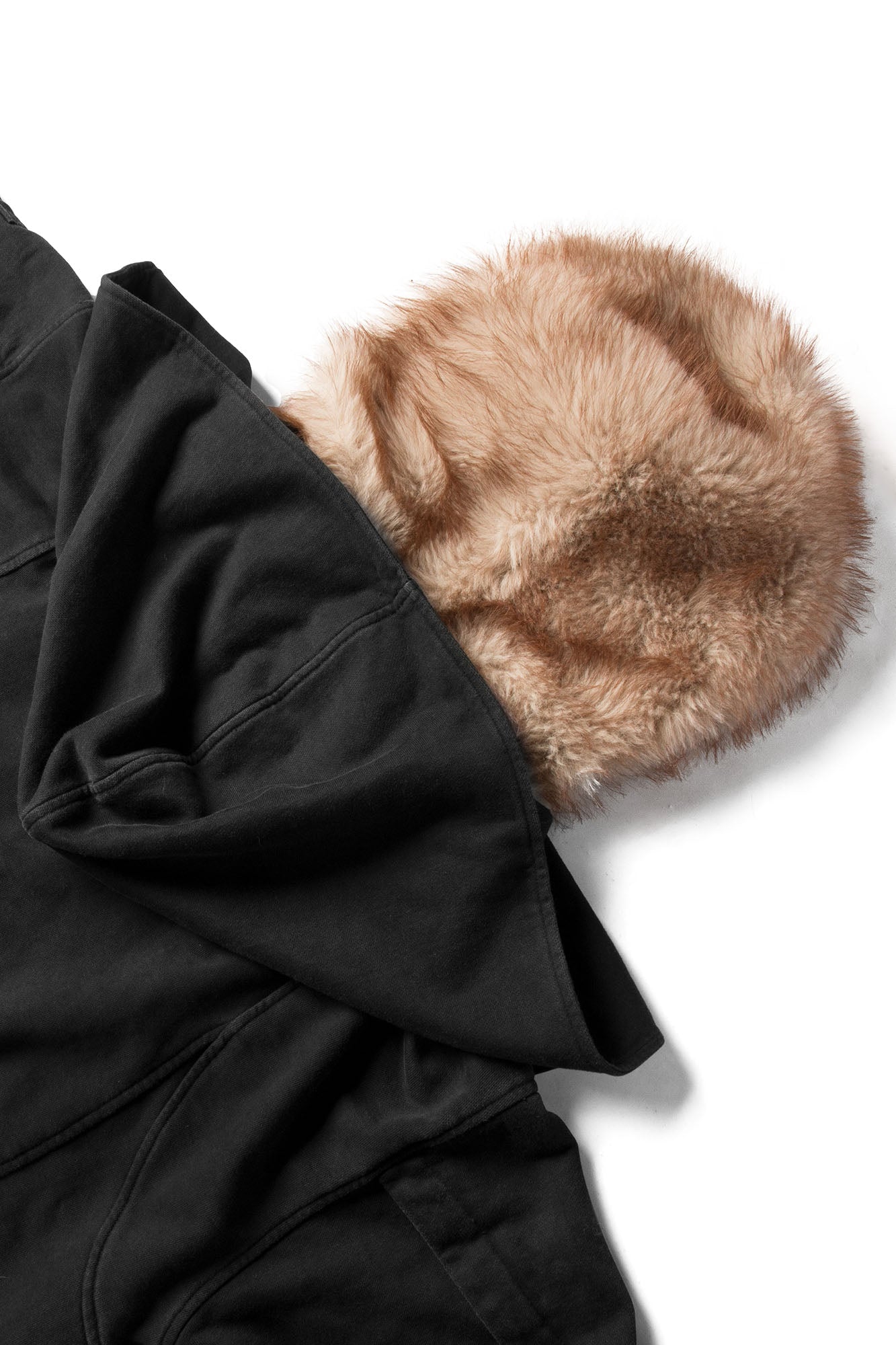 RELABEL Detachable Faux Fur Hood Jacket Black-Jacket-XS (Preorder)-Free Shipping Leatheretro
