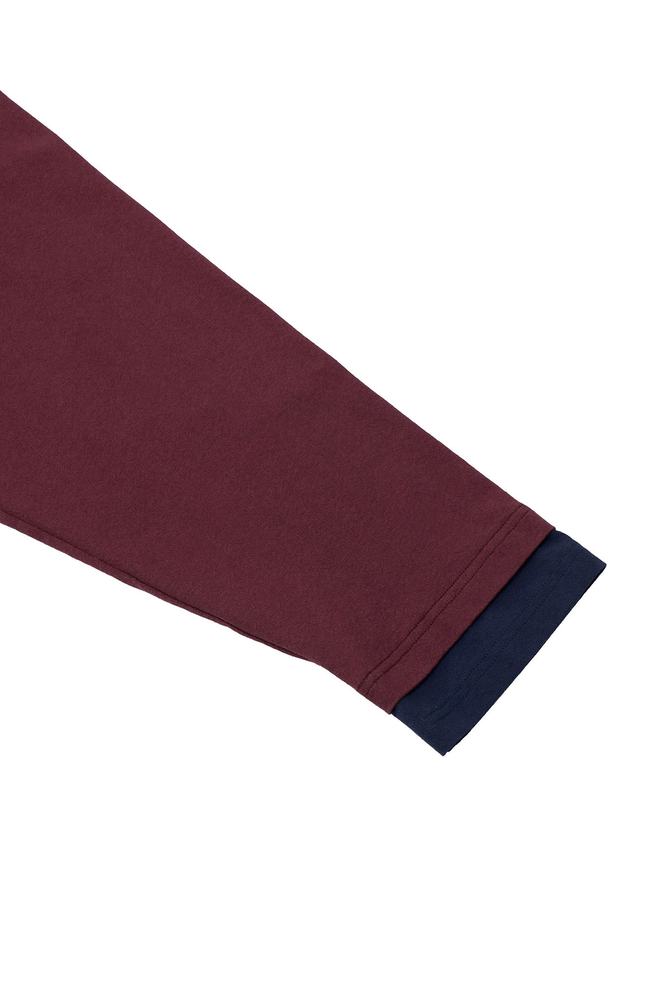 RELABEL Contrast Layered Henley Long-Sleeve Tee-L/S Tee-XS-Purple-Free Shipping Leatheretro