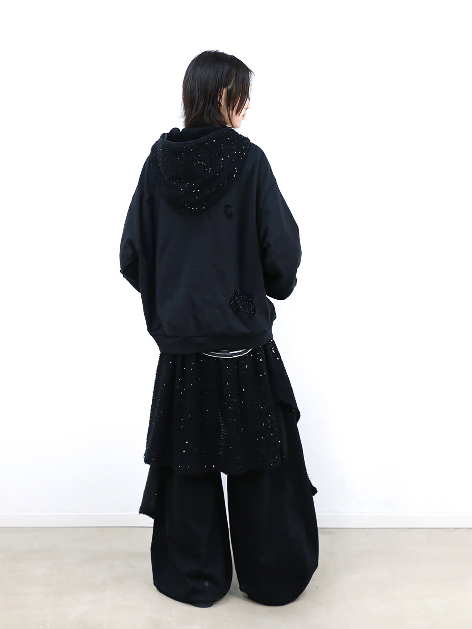 RELABEL Detachable Diamond Layered Hood Jacket-Jacket-XS (Preorder)-Free Shipping Leatheretro