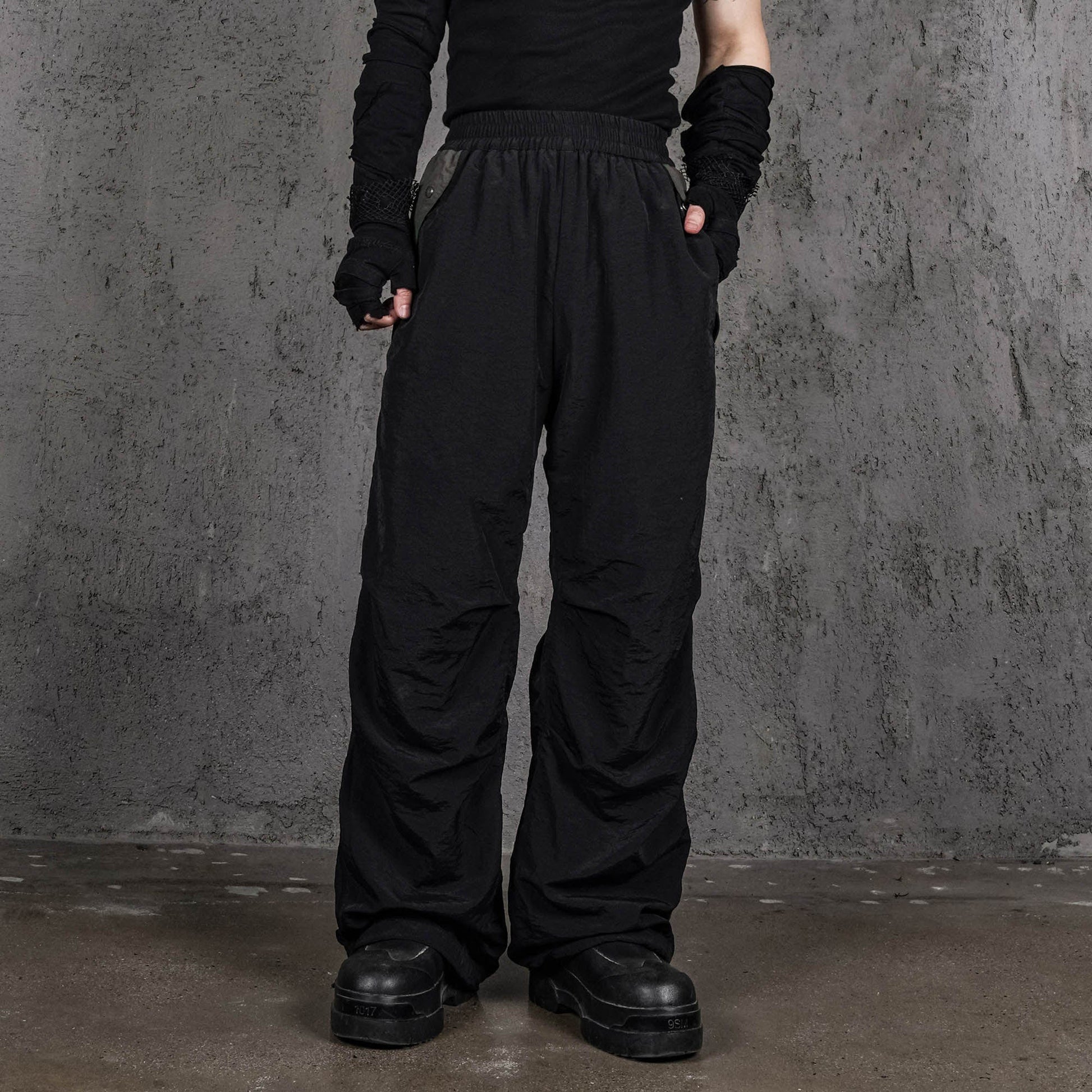UNDERWATER Wasteland Spliced Pants-Pants-S-Free Shipping Leatheretro