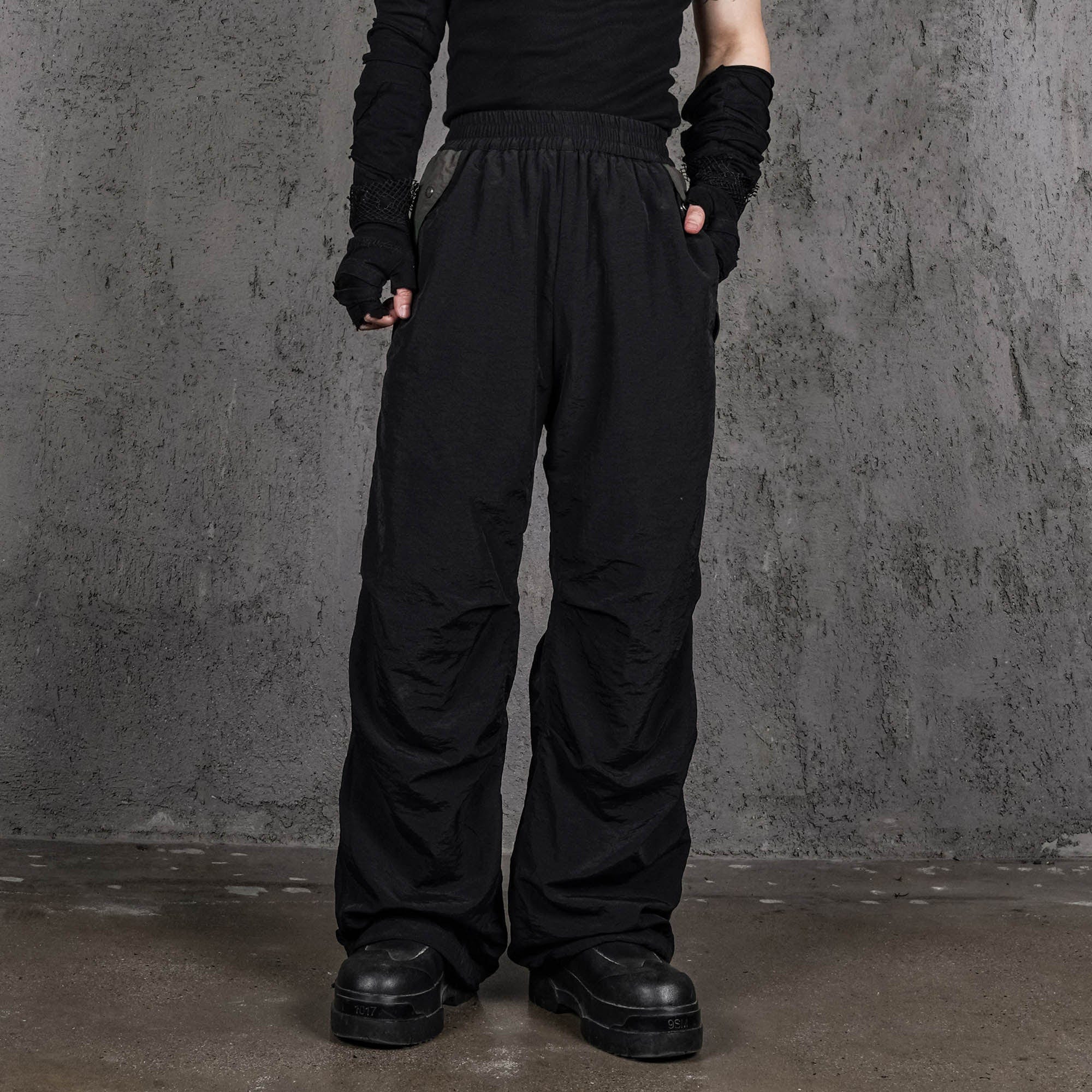 UNDERWATER Wasteland Spliced Pants-Pants-S-Free Shipping Leatheretro