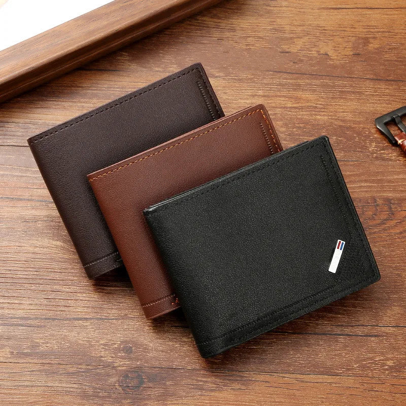 Luxury Handmade Leather Bifold Wallet - Vintage Premium Money Bag-Wallets & Money Clips-Black-Free Shipping Leatheretro