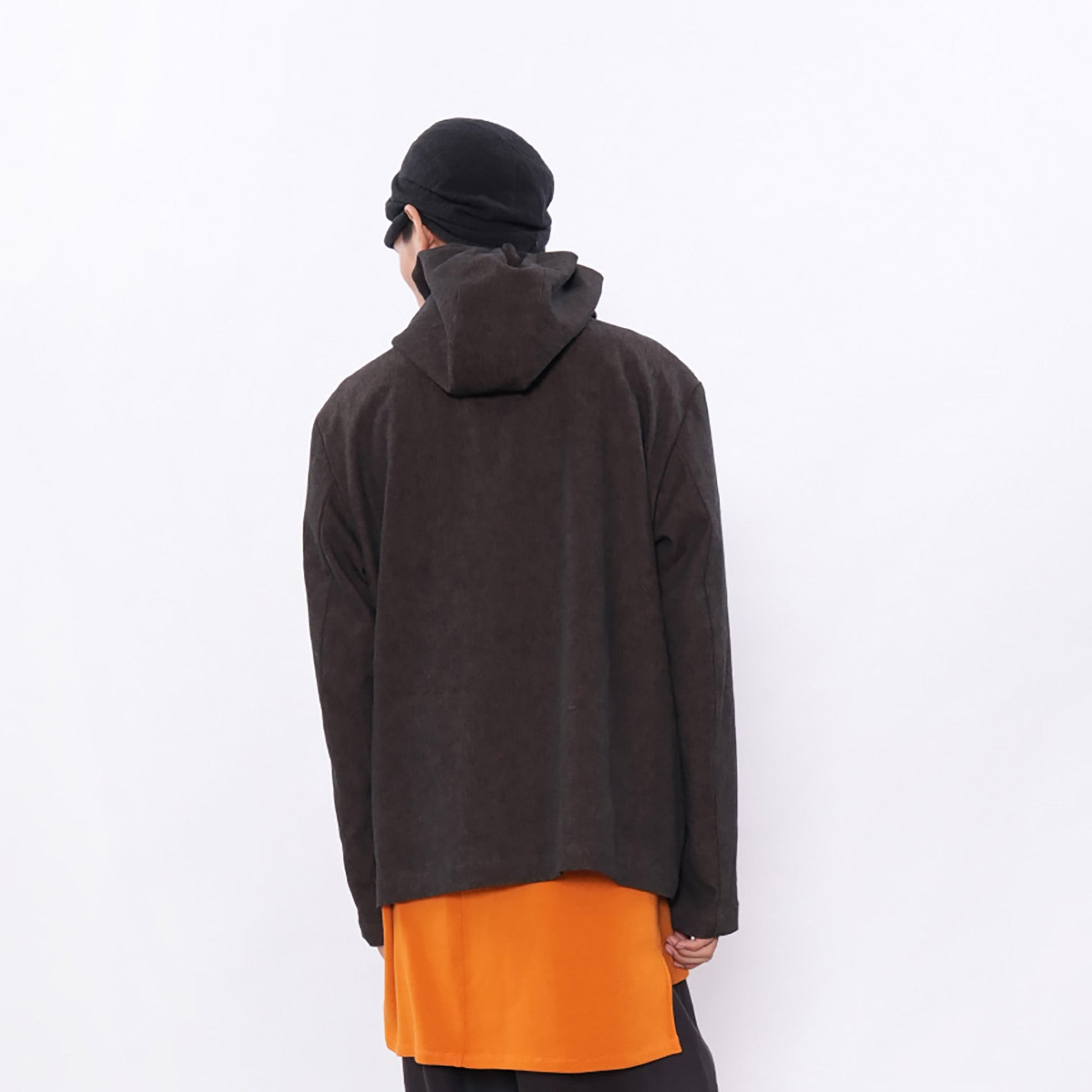 7440 37 1 Linen-Cotton Drawstring Hooded Blazer-Jacket-S (Preorder)-Free Shipping Leatheretro