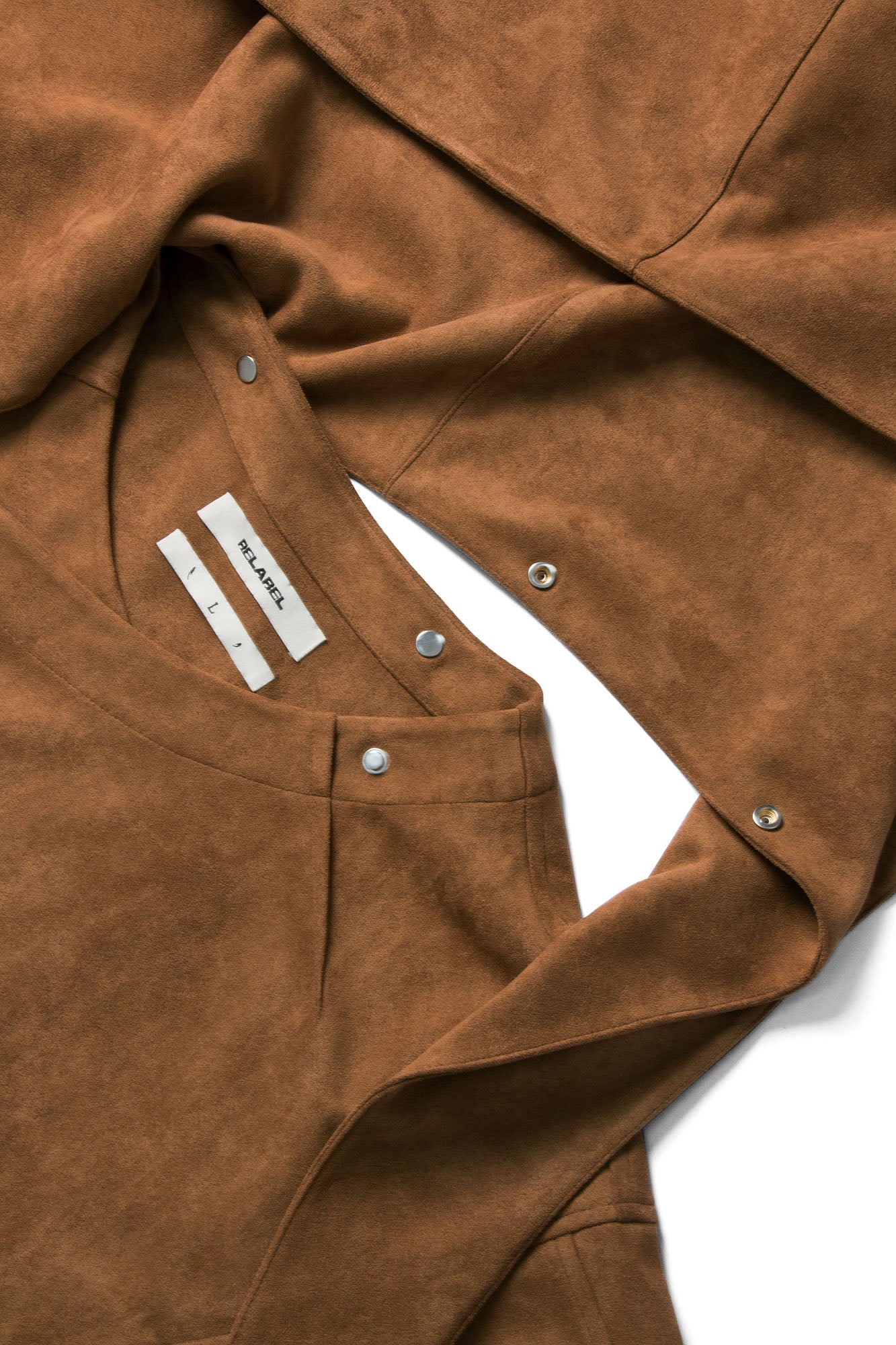 RELABEL Asymmetrical-Zip Detachable-Hood Suede Jacket Brown-Jacket-XS (Preorder)-Free Shipping Leatheretro