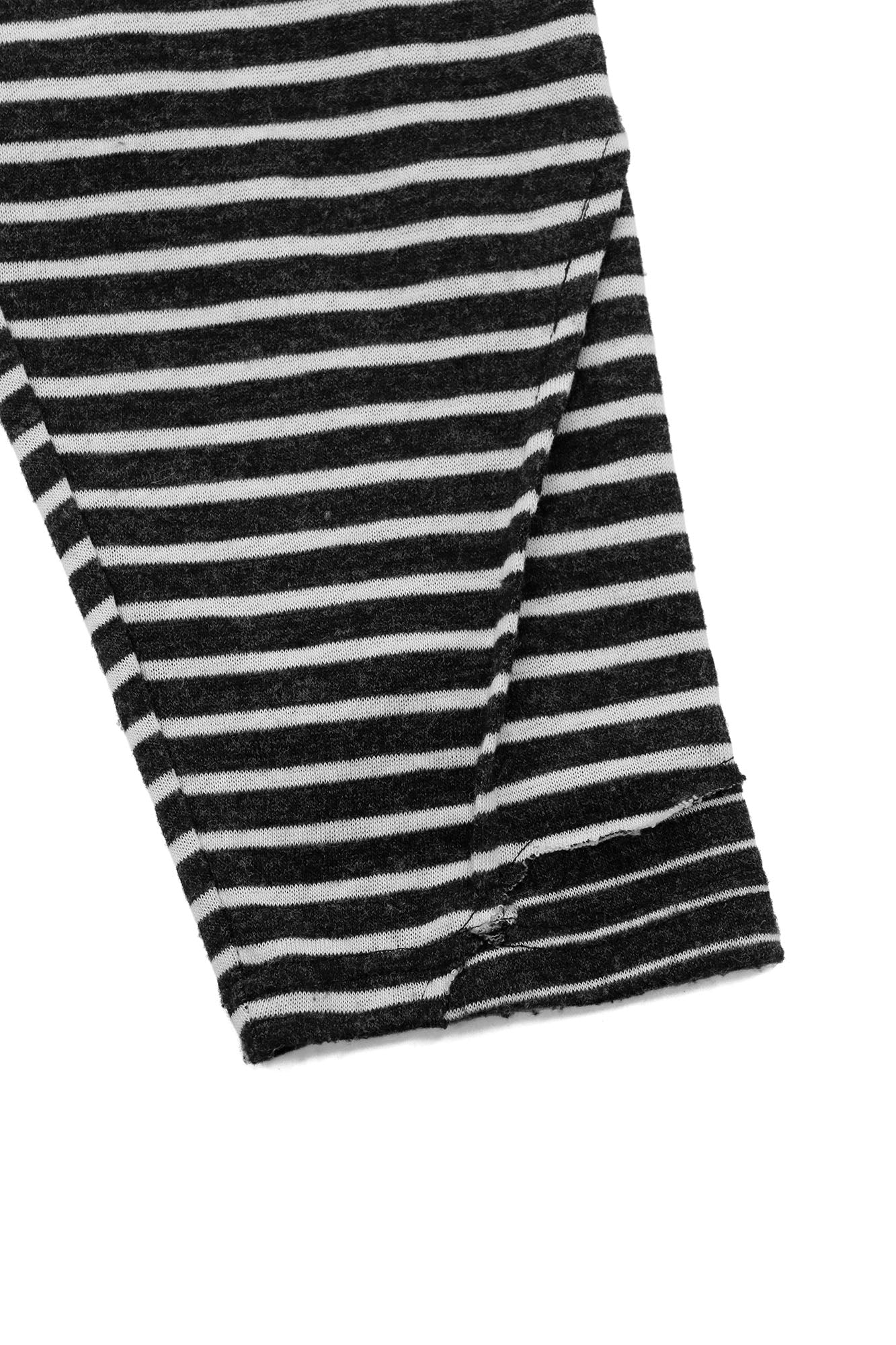 RELABEL Striped Pleated Henley Long-Sleeve Tee-L/S Tee-XS-Free Shipping Leatheretro