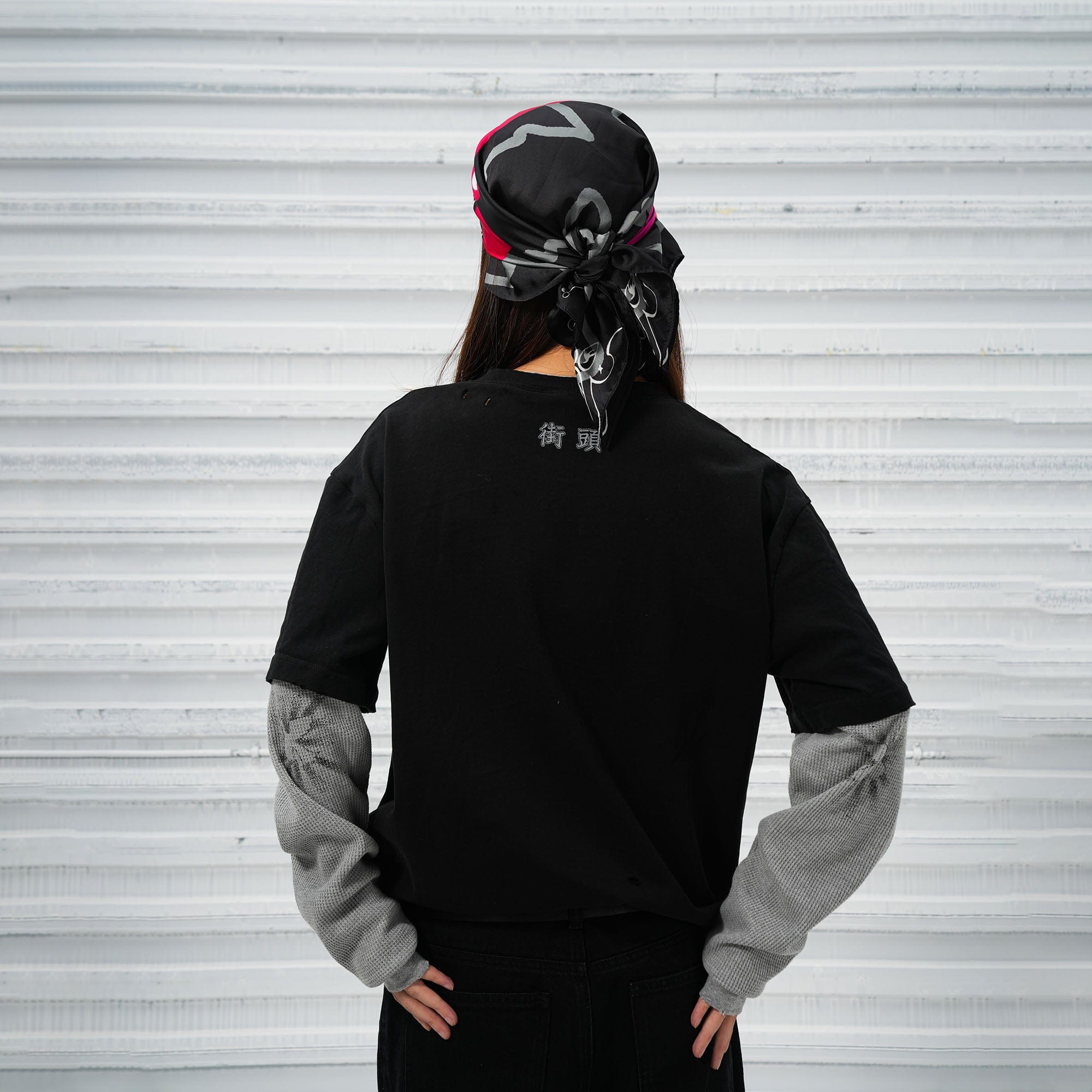 VINKID Stacked Sleeve Graphic Long-Sleeve Tee-L/S Tee-S-Free Shipping Leatheretro