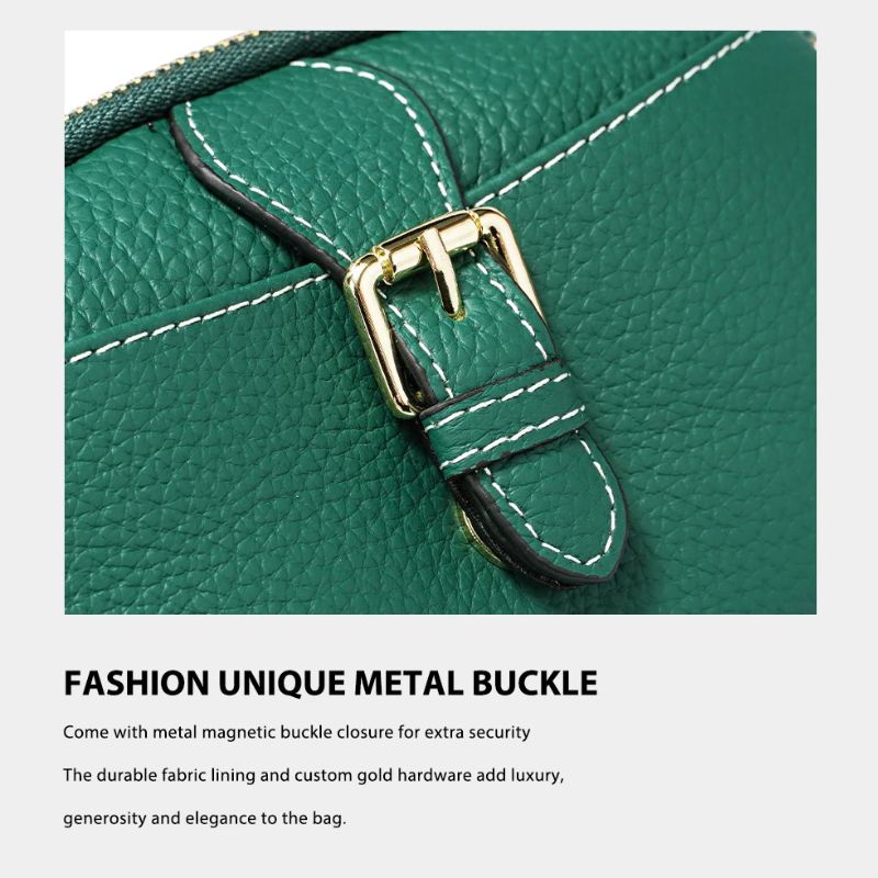 Women’s Leather Wristlet Crossbody Phone Bag-Handbags-Dark Green-Free Shipping Leatheretro