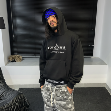 ESAIAS Silicone Letter Graphic Boxy Hoodie-Hoodie-S-Free Shipping Leatheretro